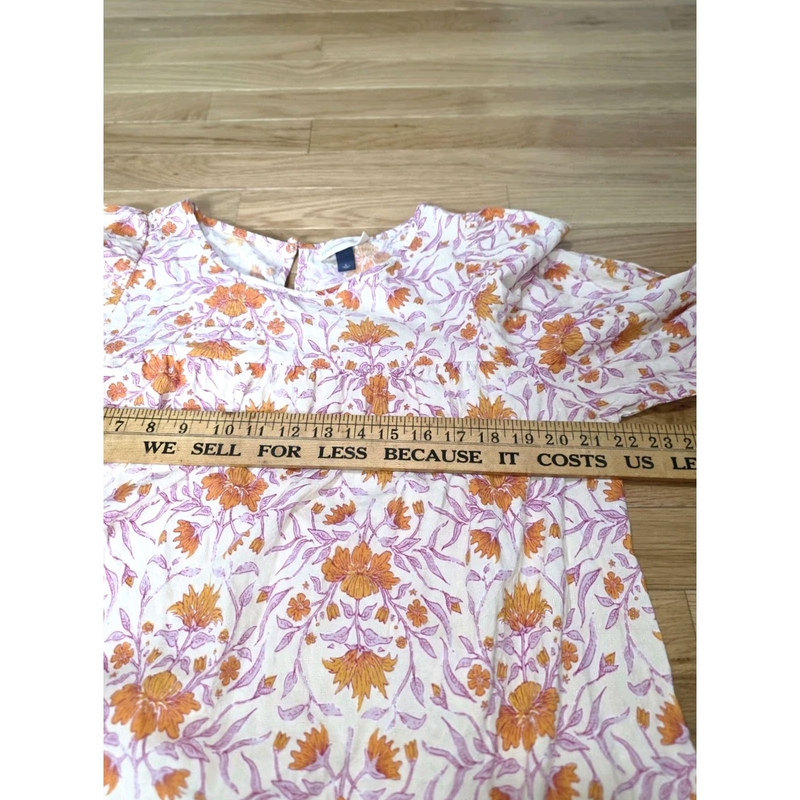 Vintage Universal Thread Women's Floral Print Balloon Long Sleeve Blouse L Size L / US 10 / IT 46 - 3 Thumbnail