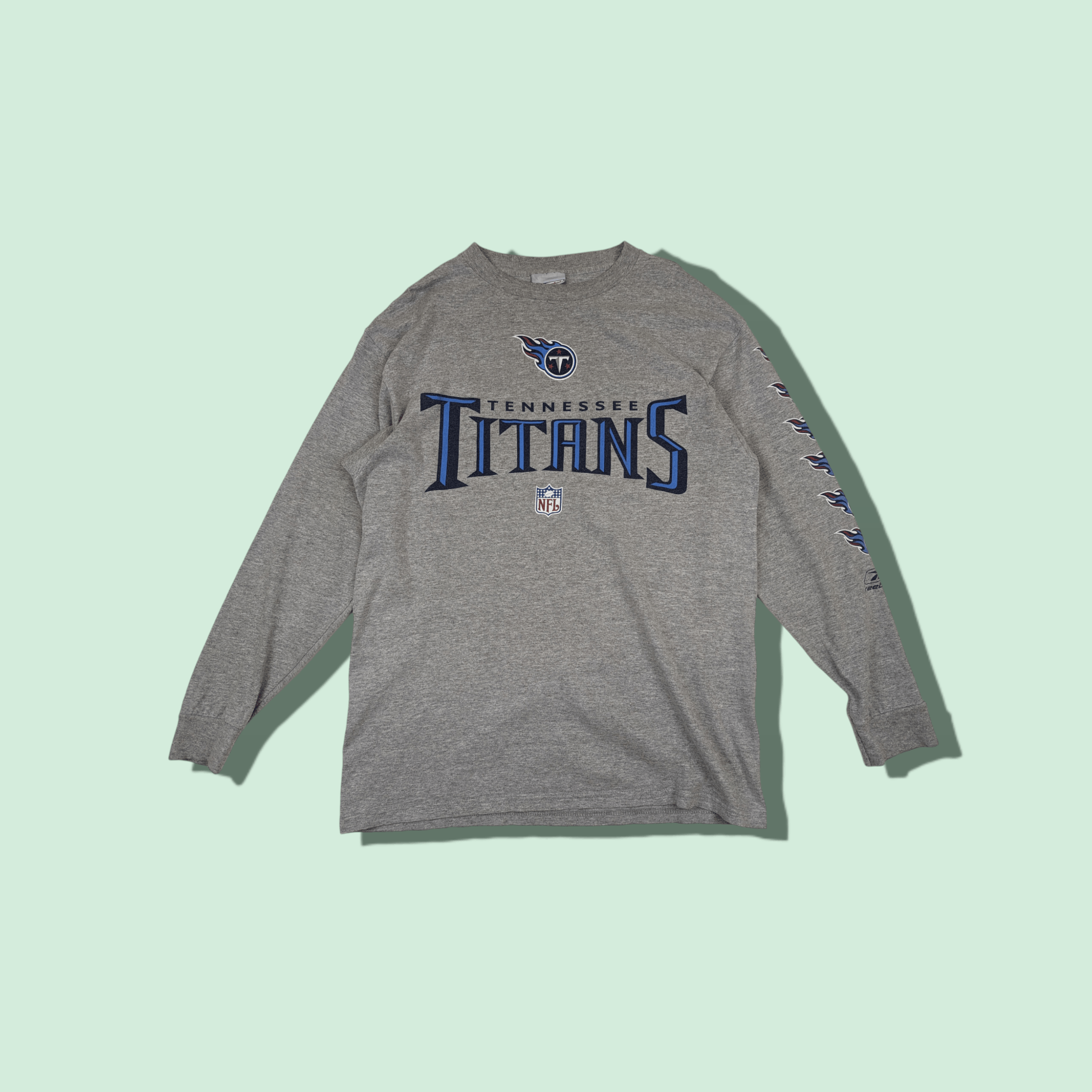 NFL Vintage 2000's REEBOK Tennessee Titans NFL Long Sleeve Tee Size US M / EU 48-50 / 2 - 1 Thumbnail