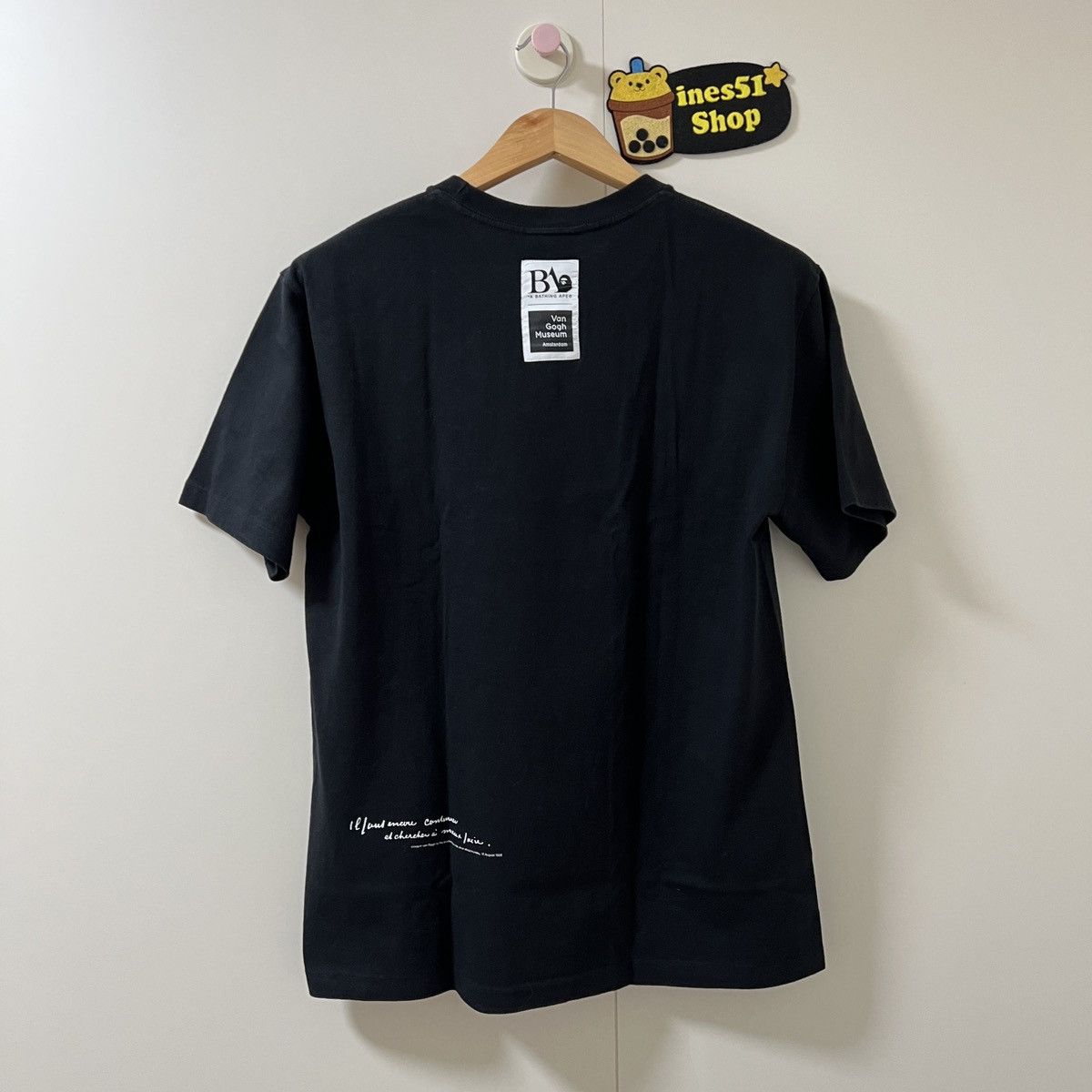 Bape Bape Van Gogh Camo college tee Size US L / EU 52-54 / 3 - 3 Thumbnail