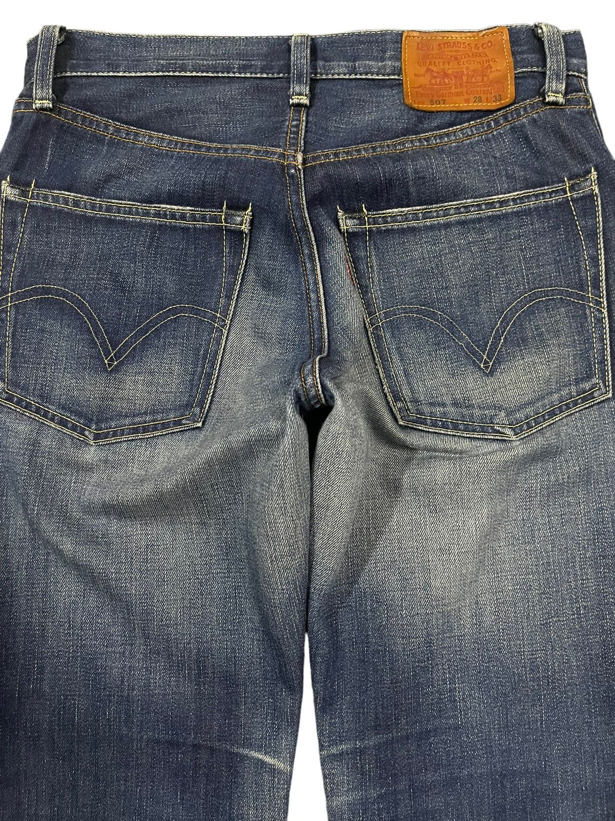Levi's Vintage 90s Levis 507 Blue Wash Style Wide Leg Jeans Size US 30 / EU 46 - 4 Thumbnail