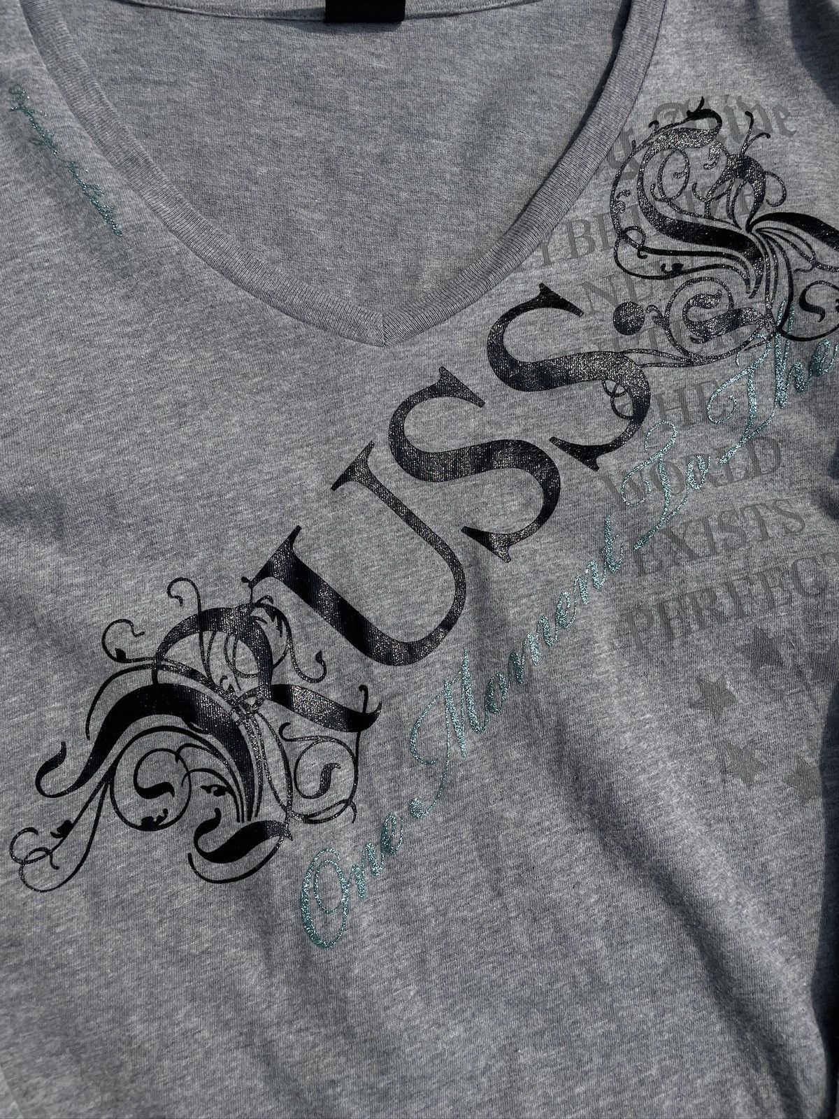 If Six Was Nine 2000s Japanese archive Giltter Poem V-neck Long Sleeve Tee Size US S / EU 44-46 / 1 - 7 Thumbnail