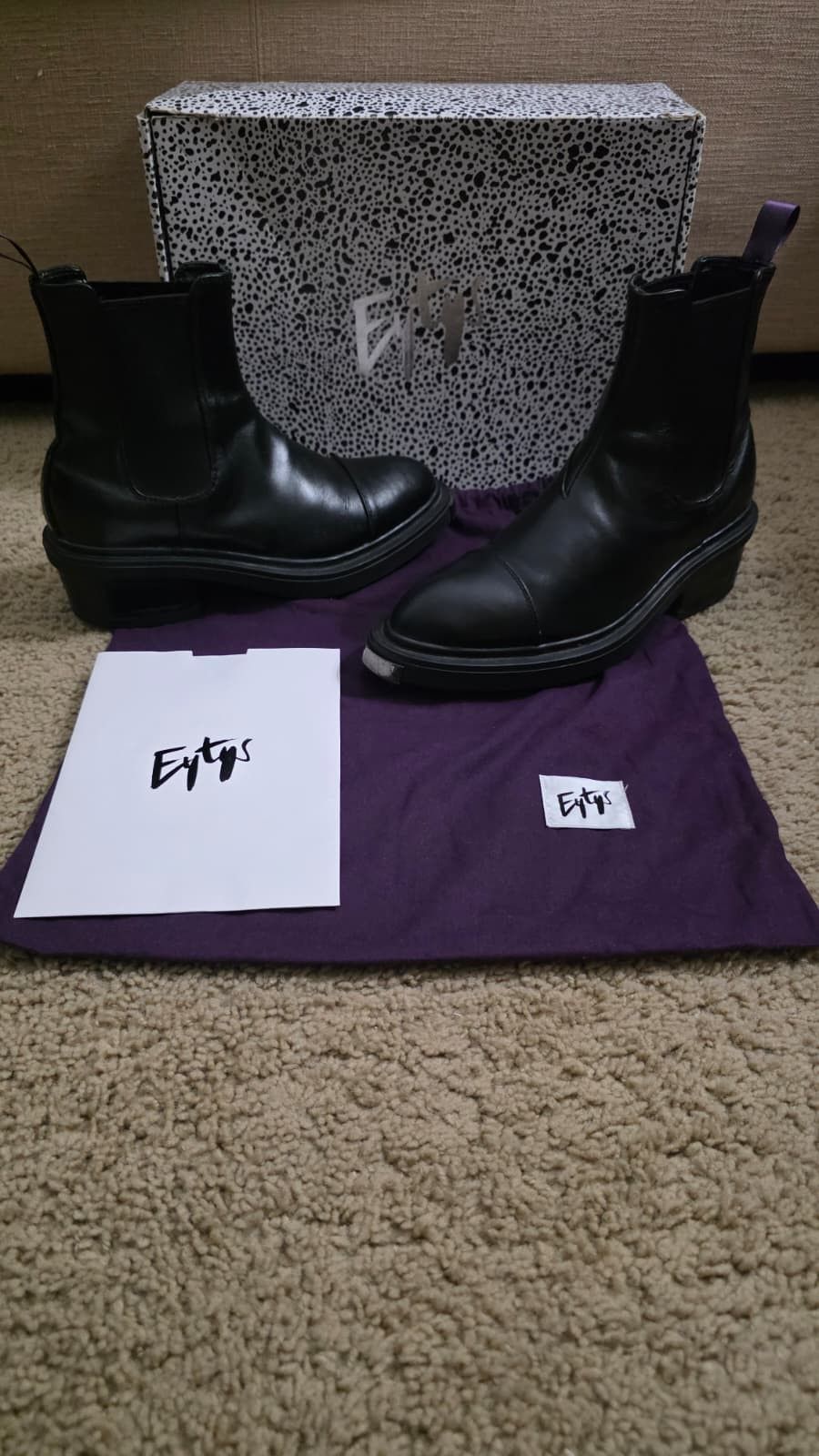 Eytys Eytys Nikita Chelsea steel toe Boot 8-8.5M Size US 8 / EU 41 - 1 Thumbnail