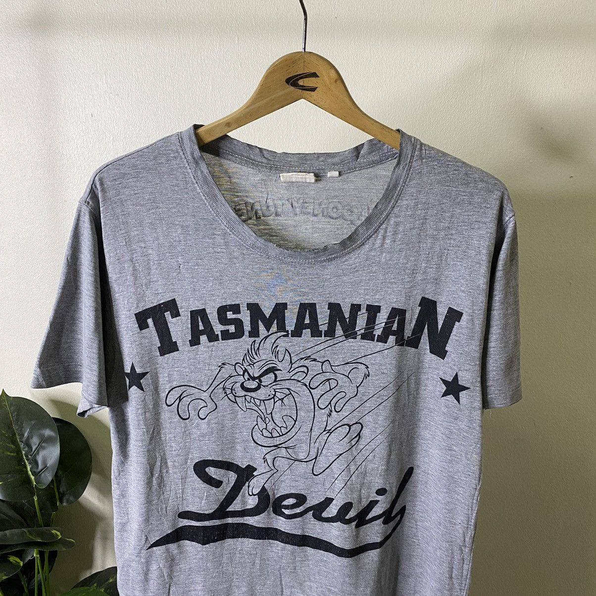 Cartoon Network Vintage Y2K Looney Tunes Tasmanian Devil Cartoon Tee Size US M / EU 48-50 / 2 - 2 Thumbnail