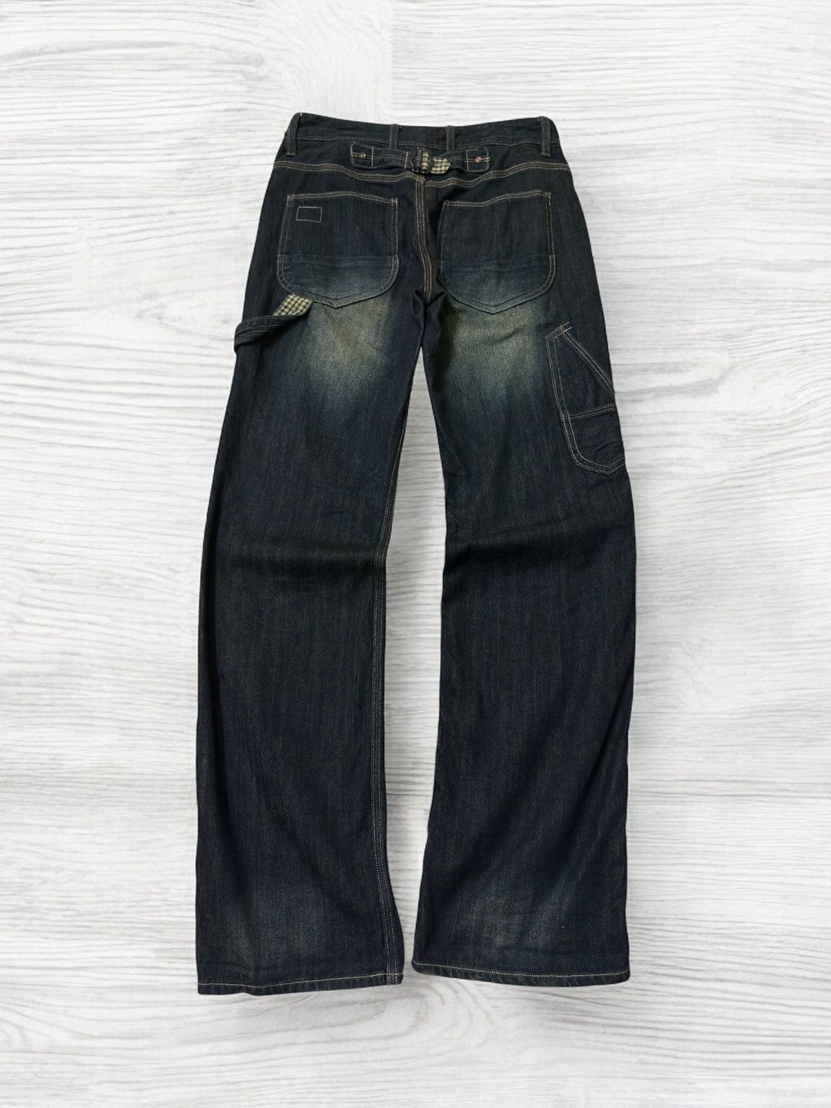 Hysteric Glamour Vintage IN THE GROOVE Baker Pants Muddy Wash Worker Denim Size US 28 / EU 44 - 2 Thumbnail