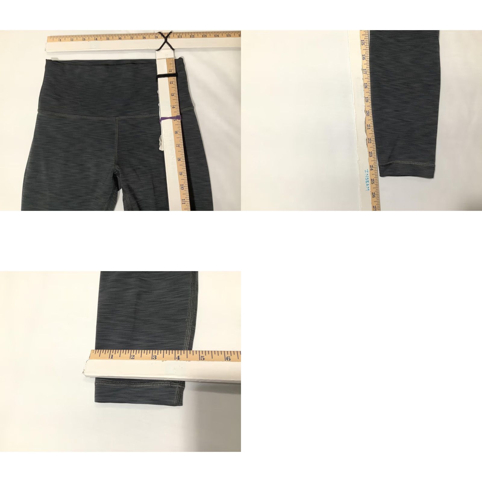 Lululemon Lululemon Pants Womens 10 Gray High Rise Leggings Yoga Athletic LW5CPS Size 32" / US 10 / IT 46 - 8 Thumbnail