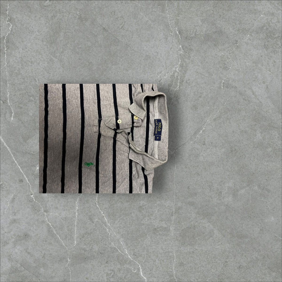 Polo Ralph Lauren Grey polo Ralph Lauren size L stripes Size US XL / EU 56 / 4 - 5 Thumbnail
