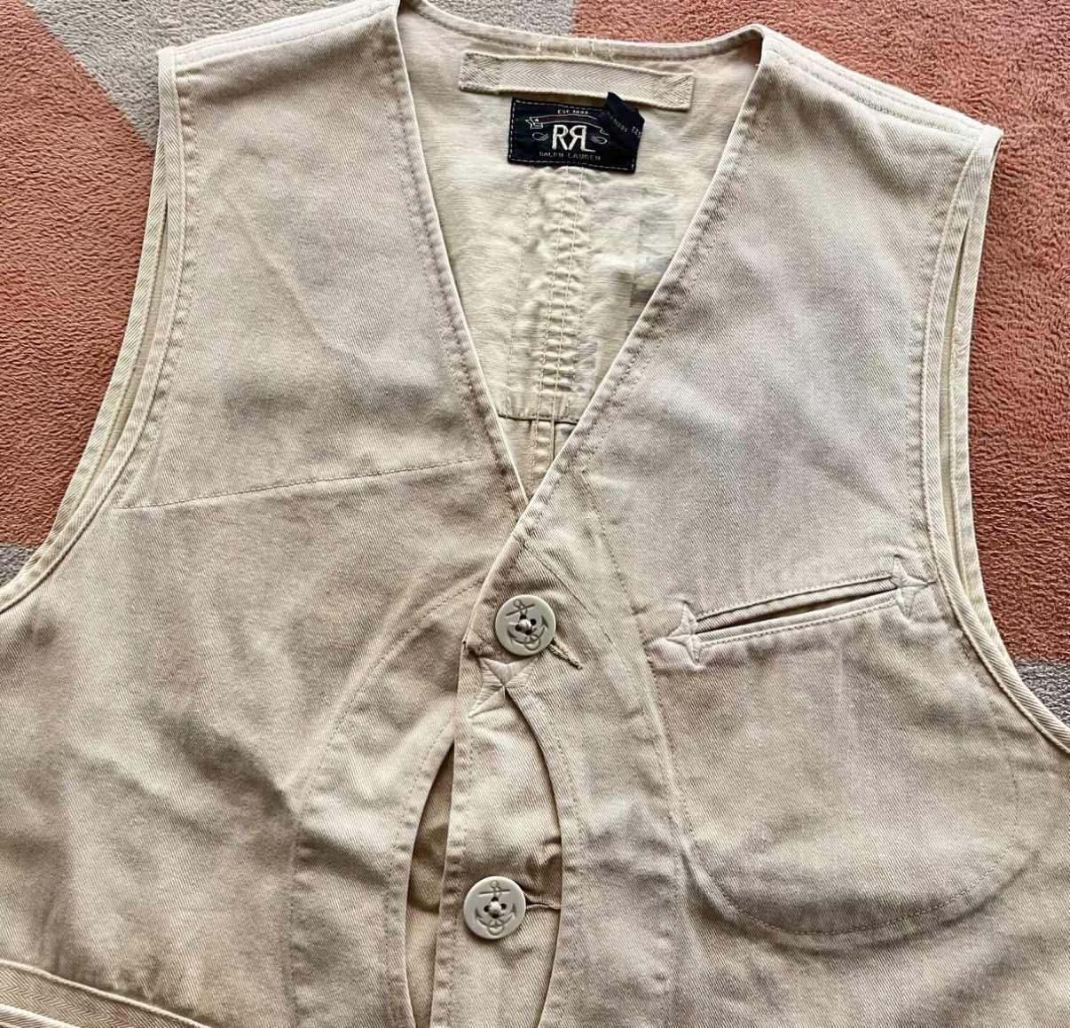 RRL Ralph Lauren Military Style Hunting Vest - Ralph Lauren K22 Size US M / EU 48-50 / 2 - 4 Thumbnail