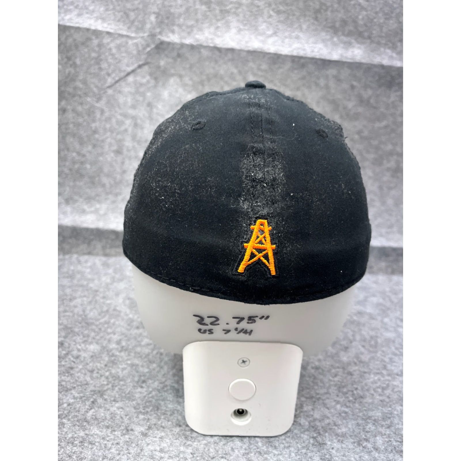 Vintage Otto Hat Cap Panther Pressure Testers Fitted Adult Medium Black Cotton Blend Baseball Cap Mens Size US 31 - 6 Thumbnail