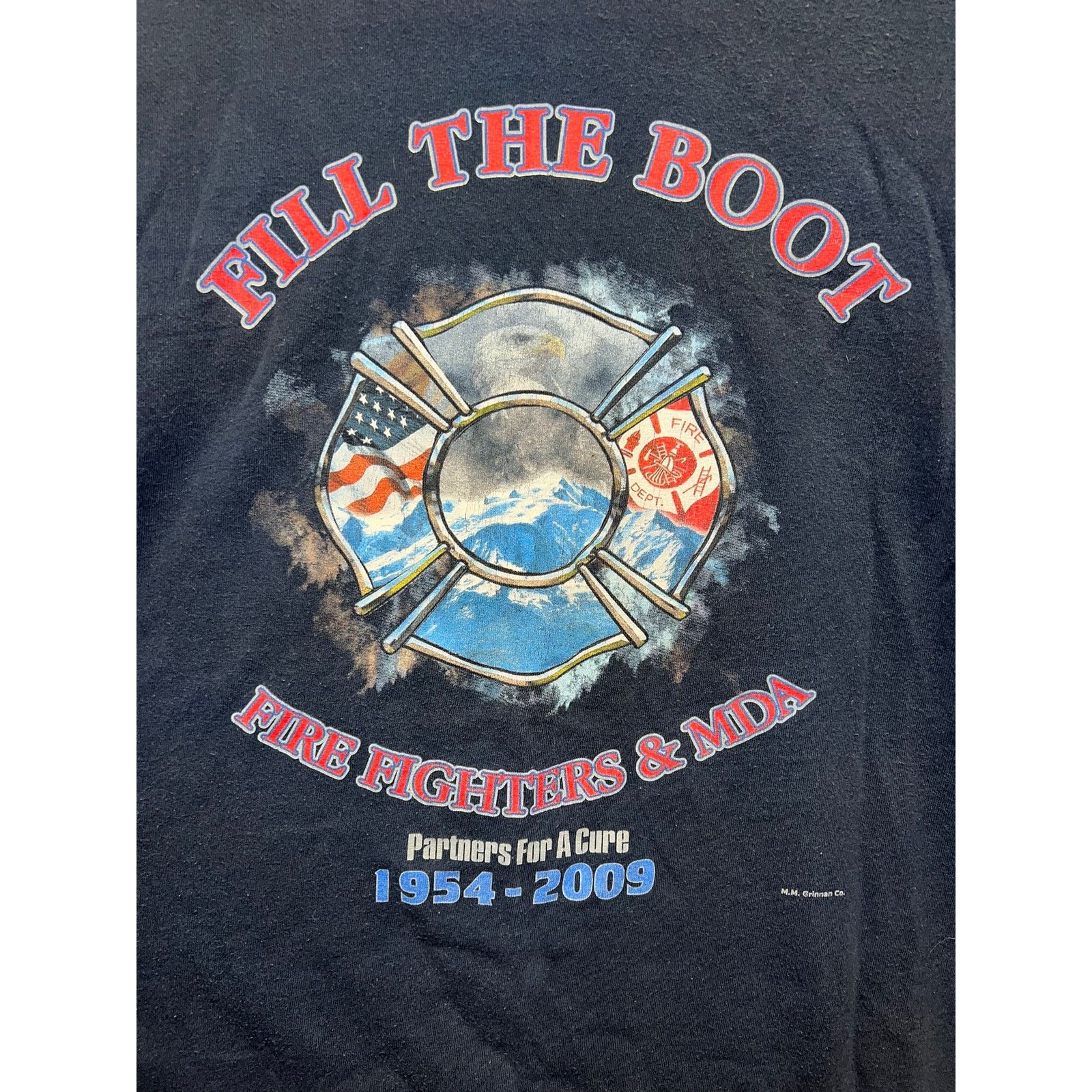 Gildan Fill The Boot Firefighter Shirt Fire Fighers & MDA Tee XL Size US XL / EU 56 / 4 - 6 Thumbnail