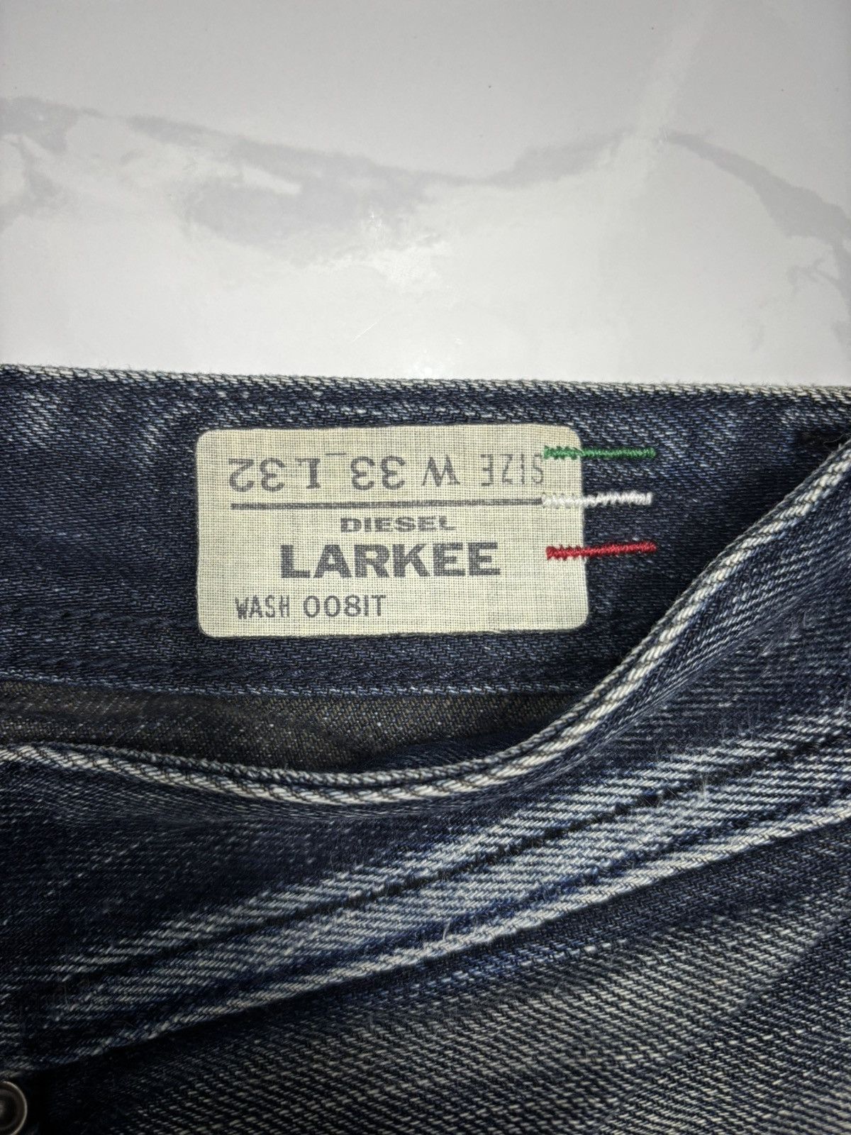 Diesel DIESEL LARKEE LOOSE WIDE DARK DENIM JEANS Size US 33 - 11 Thumbnail