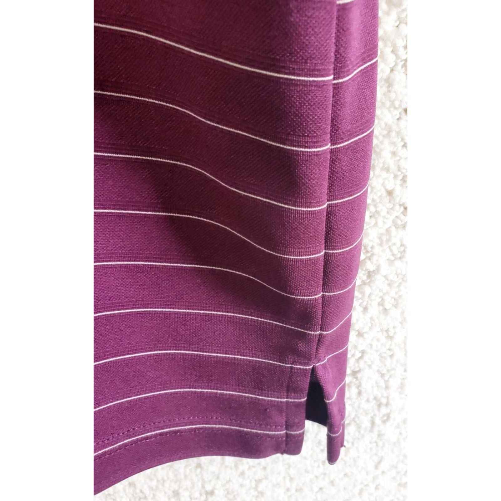 Vintage VINTAGE Grand Slam Men XL Purple Striped Short Sleeve Polo Golf Shirt Size US XL / EU 56 / 4 - 6 Thumbnail