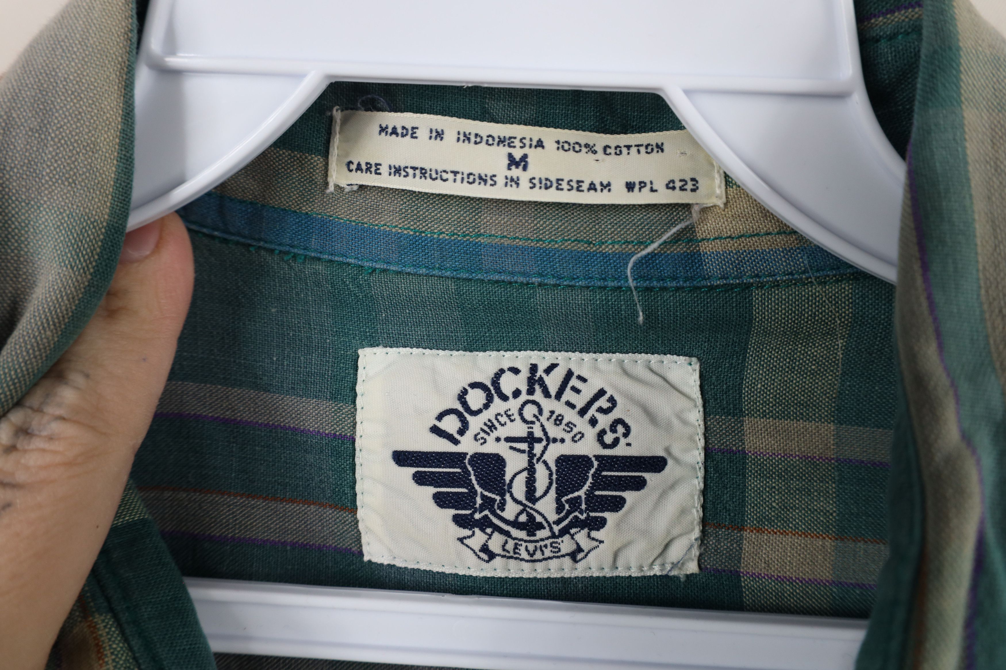 Vintage Vintage 90s Streetwear India Madras Plaid Button Shirt Size US M / EU 48-50 / 2 - 7 Thumbnail