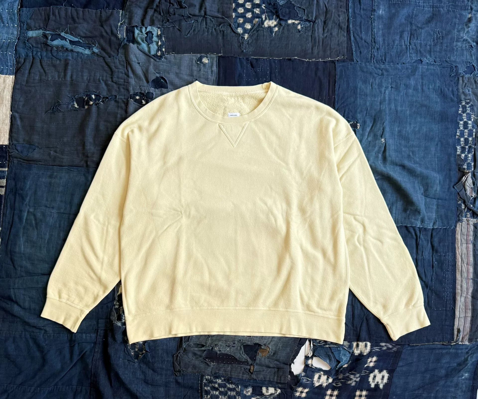 Visvim visvim jumbo long sleeve sweatshirt in yellow Size US S / EU 44-46 / 1 - 1 Thumbnail