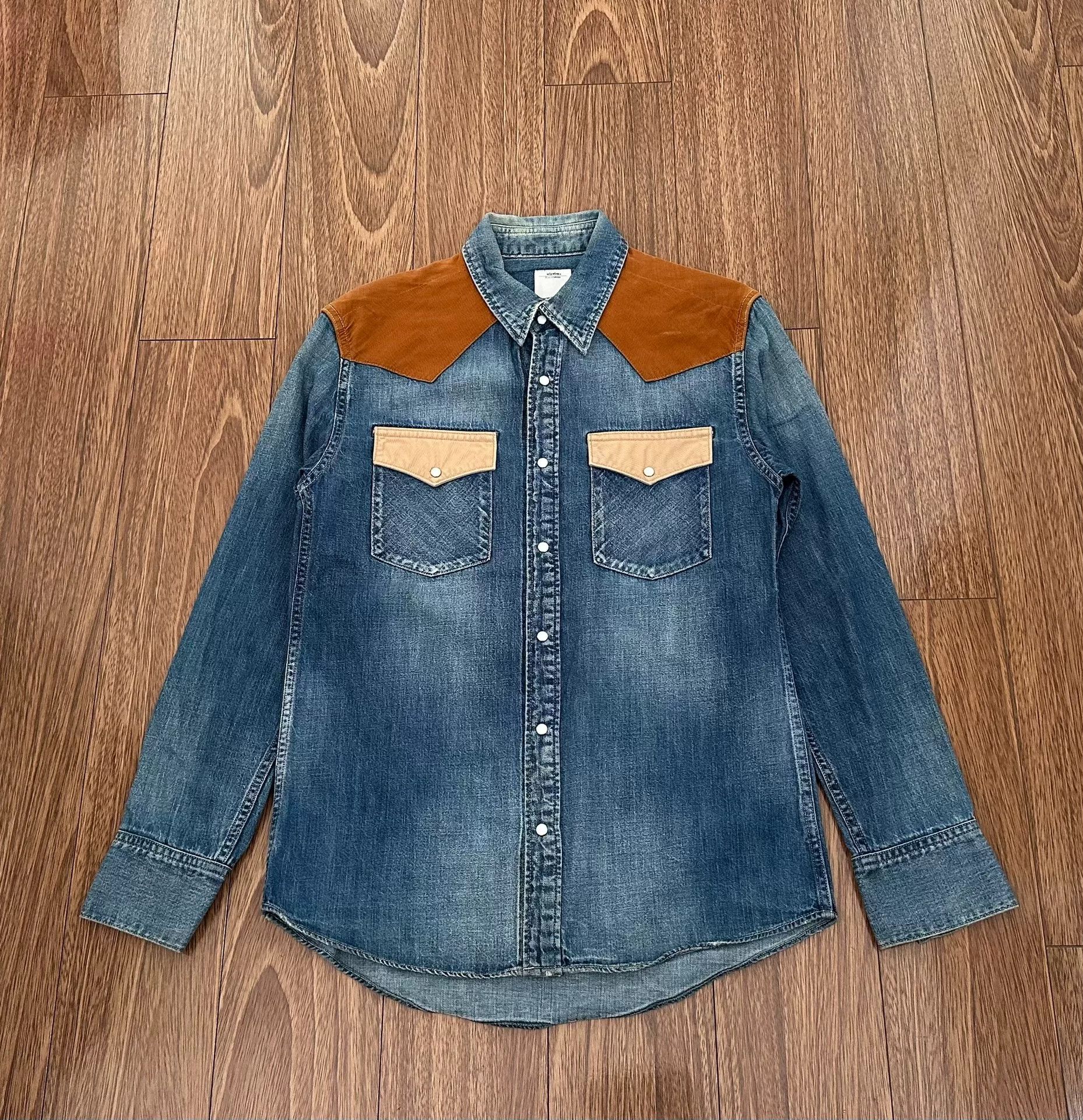 Visvim visvim ss picaro damaged denim shirt Size US S / EU 44-46 / 1 - 1 Thumbnail