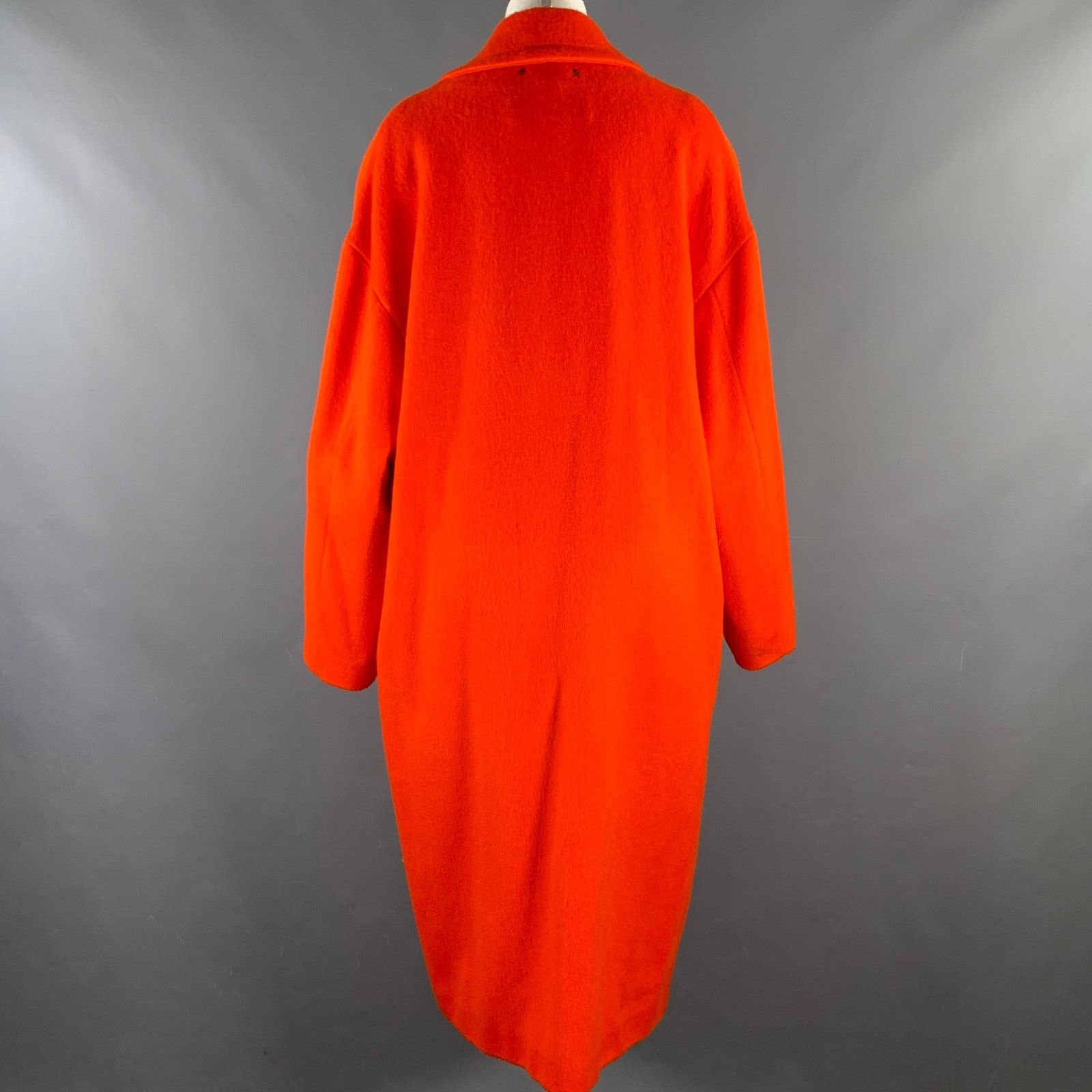 Golden Goose GOLDEN GOOSE Size M Orange Wool Blend Notch Lapel Coat Size M / US 6-8 / IT 42-44 - 4 Thumbnail