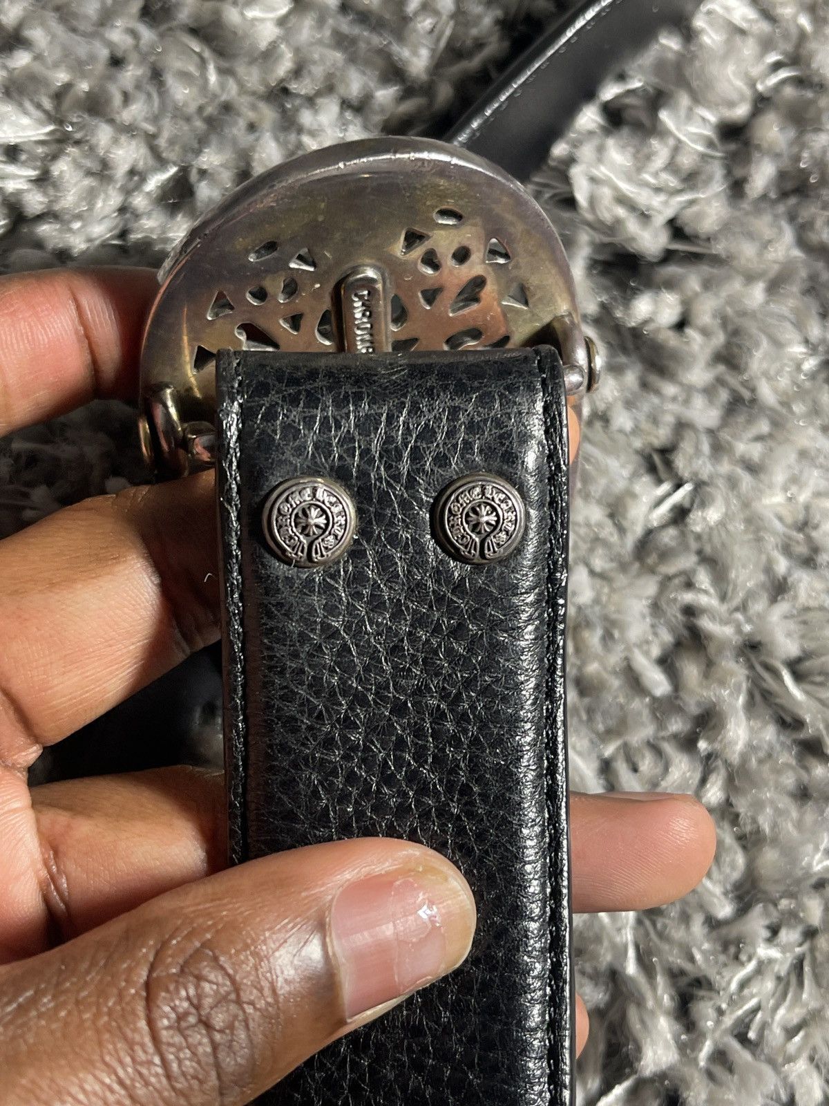 Chrome Hearts CHROME HEARTS OVAL BUCKLE AND BELT STRAP Size 34 - 11 Thumbnail