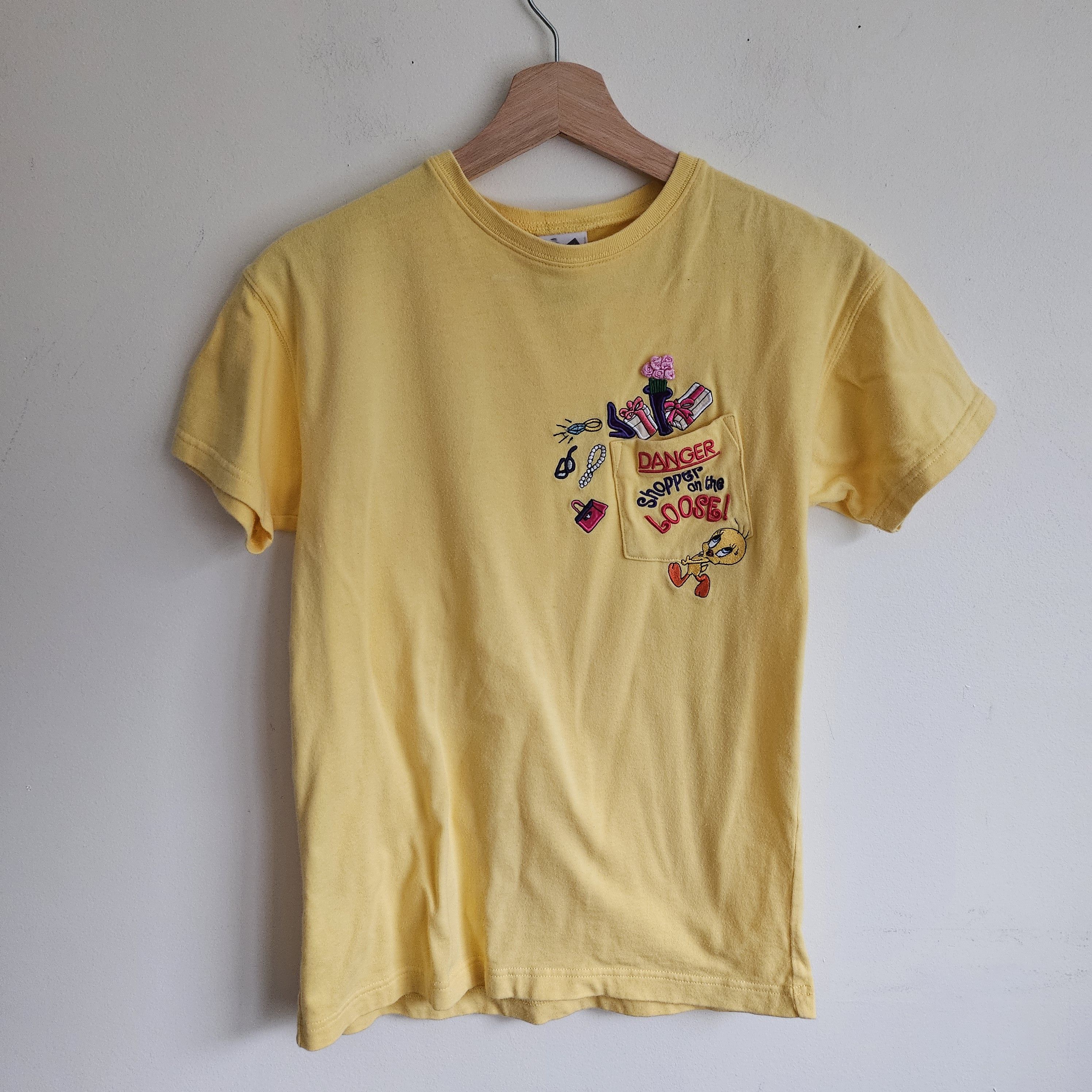 Vintage × Warner Bros Vintage Y2K Warner Bros Tweety Bird T Shirt Yellow Size XS / US 0-2 / IT 36-38 - 2 Thumbnail