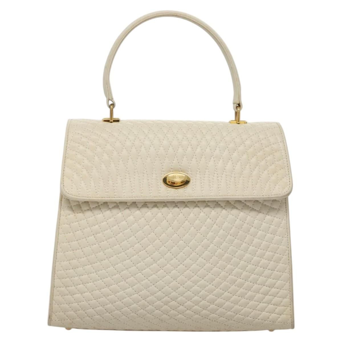 Bally White Leather Handbag (Pre-Owned) Size ONE SIZE - 1 Thumbnail