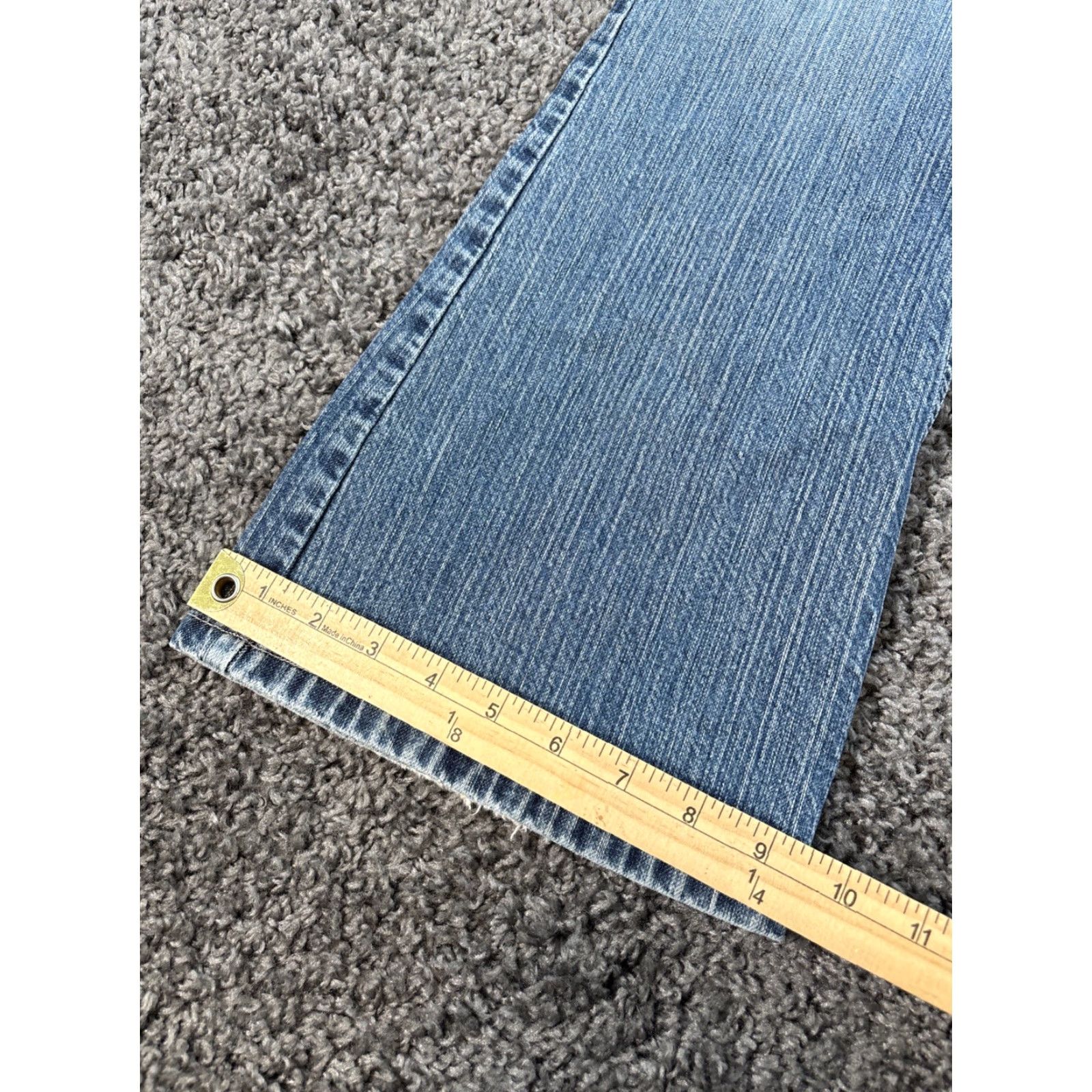 Route 66 VINTAGE Route 66 Jeans Womens Bootcut Low Rise Embroidered Light Wash 32in 30in Inseam Bohemian Distressed Size 24" / US 00 / IT 34 - 3 Thumbnail