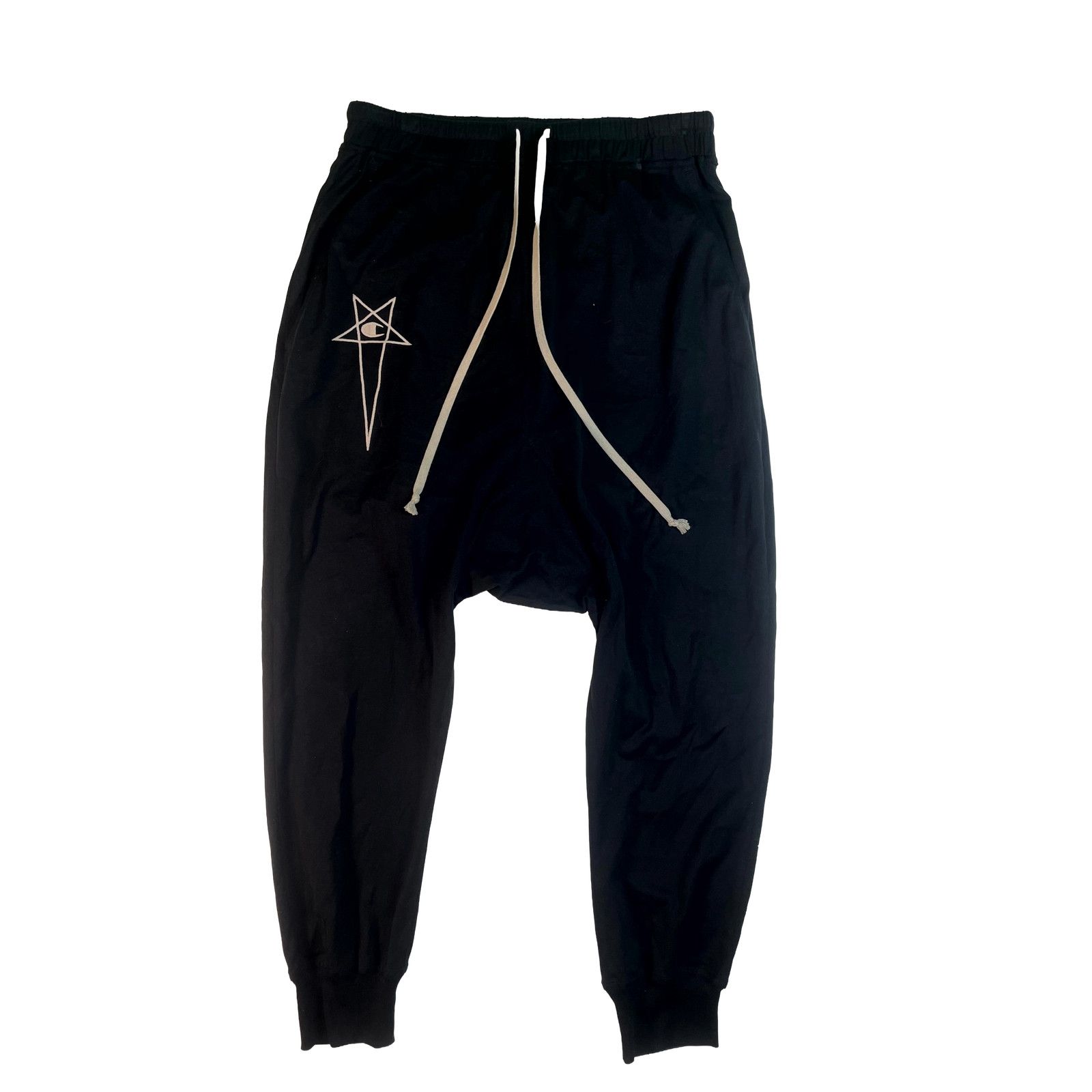 Rick Owens Rick Owens Champion Pentagram Black Sweats Size US 32 / EU 48 - 1 Thumbnail