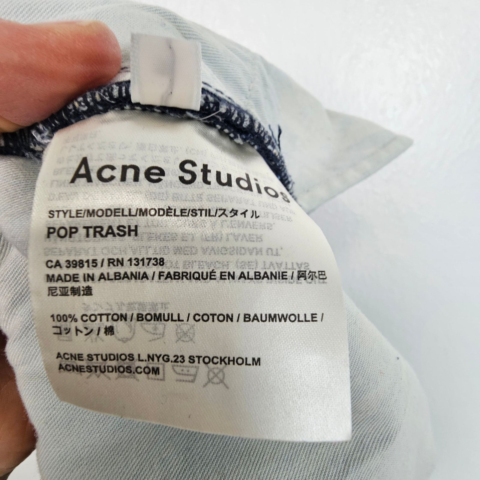Acne Studios Acne Studios Womens Pop Trash Distressed Jeans 38 US 29/30 Size 31" - 10 Thumbnail