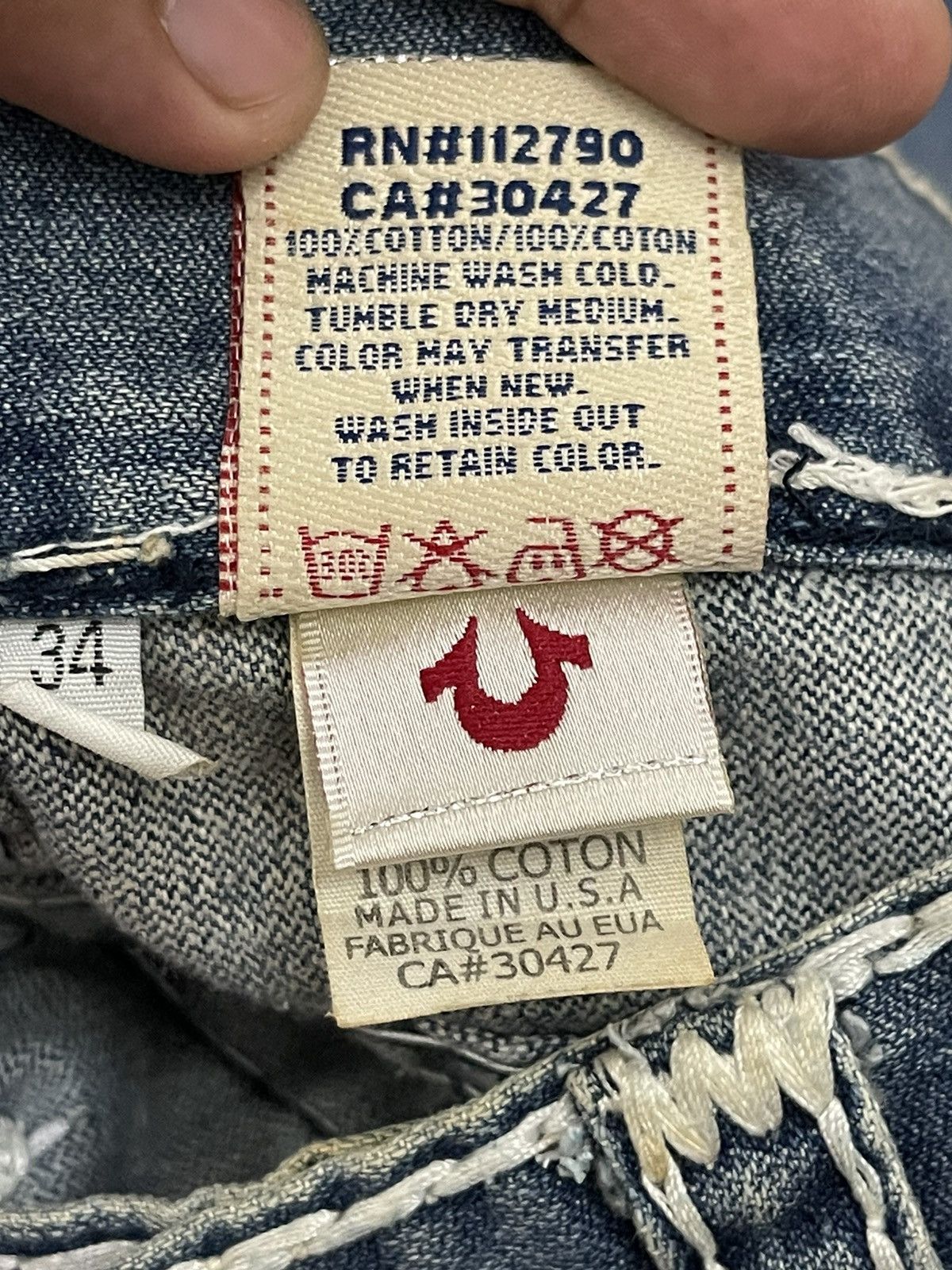 True Religion × Vintage Rare Distressed True Religion Jeans Size 34 Joey Super T Size US 34 / EU 50 - 7 Thumbnail