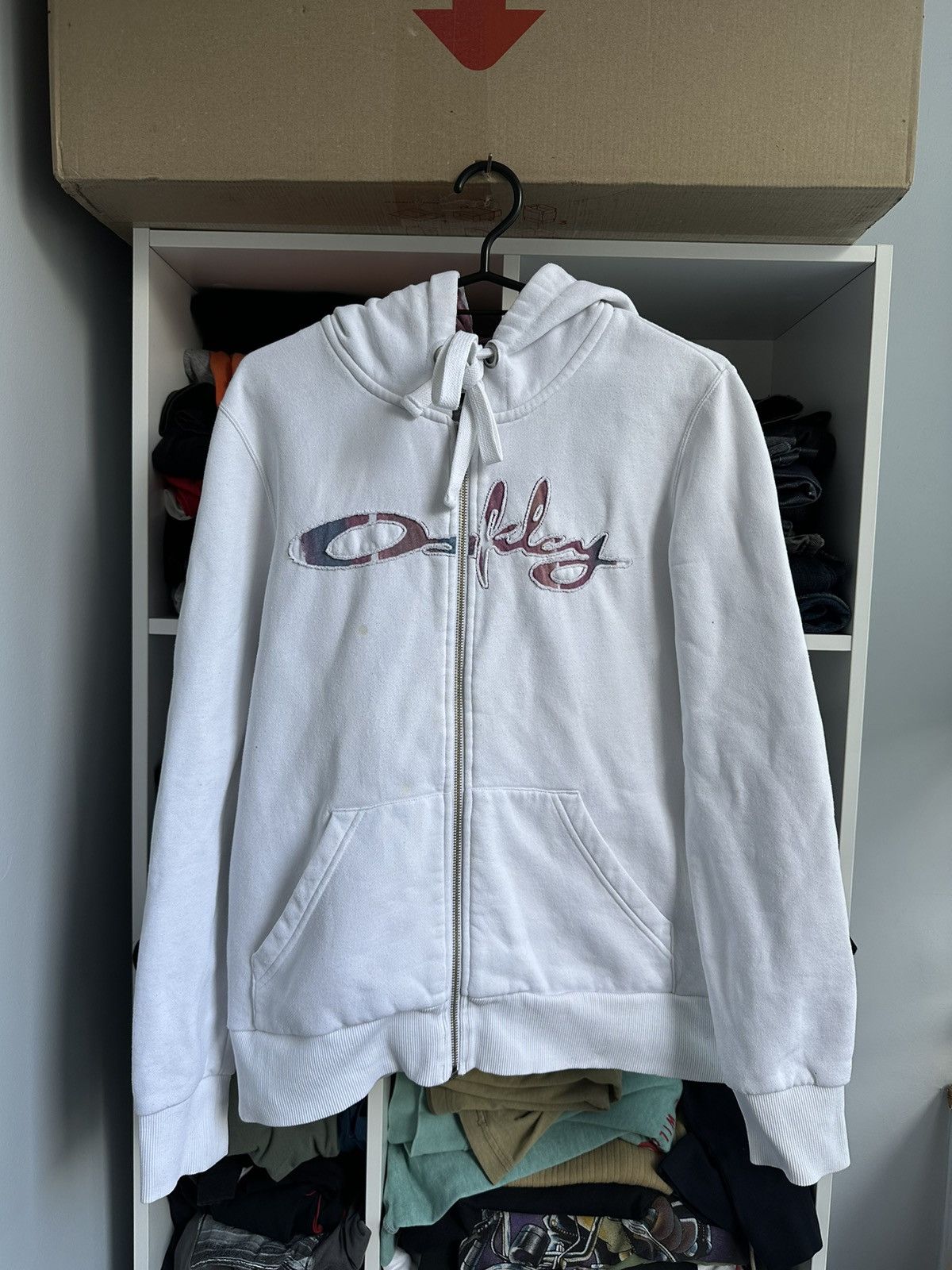 Oakley 🔥VINTAGE OAKLEY Y2K ZIP UP HOODIE🔥 Size US S / EU 44-46 / 1 - 1 Thumbnail