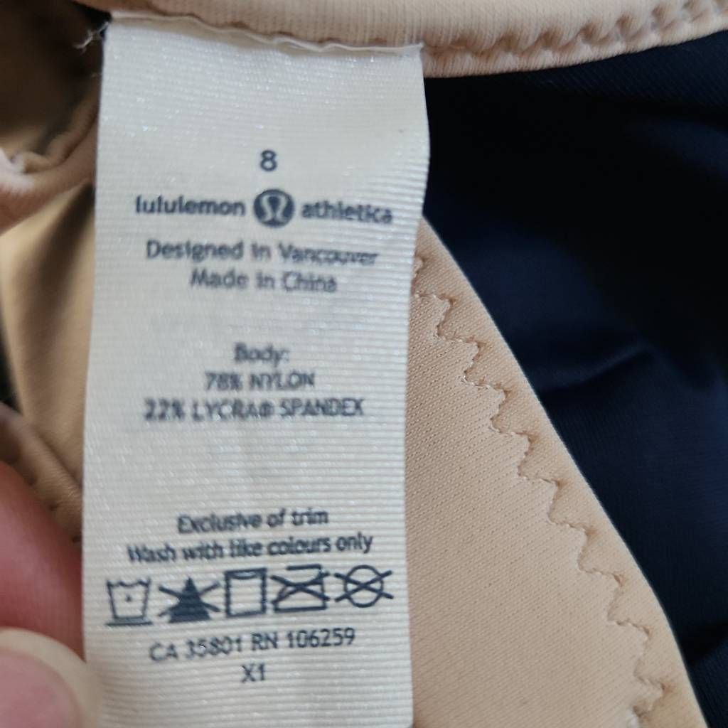 Lululemon Lululemon Women's Size 8 Navy Naked Surf to Sand Triangle Bi Size M / US 6-8 / IT 42-44 - 5 Thumbnail