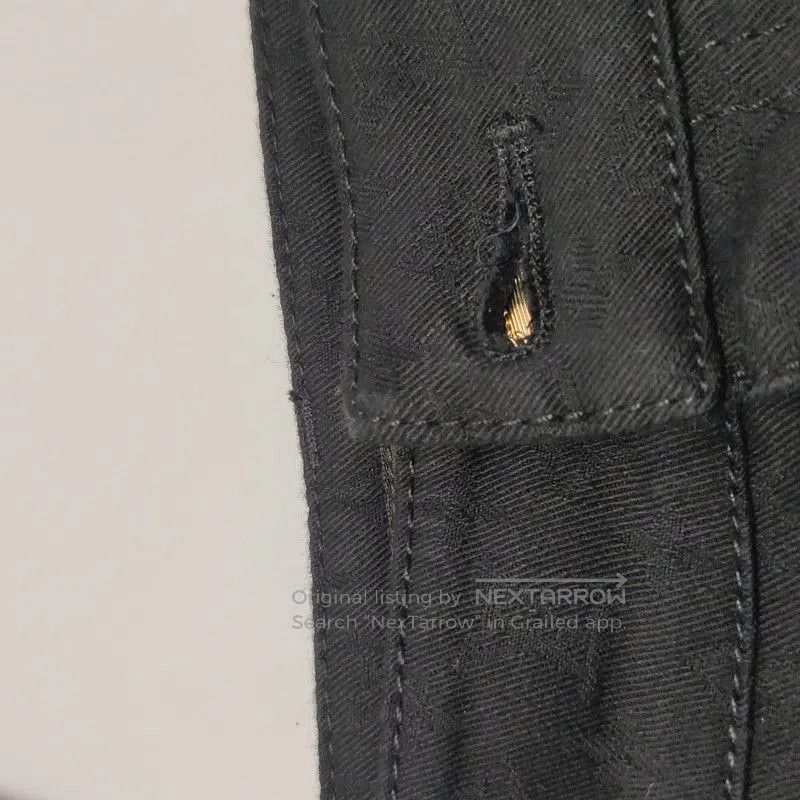 Louis Vuitton Louis Vuitton Black Cotton Slim Fit Trousers. Size US 36 / EU 52 - 9 Thumbnail