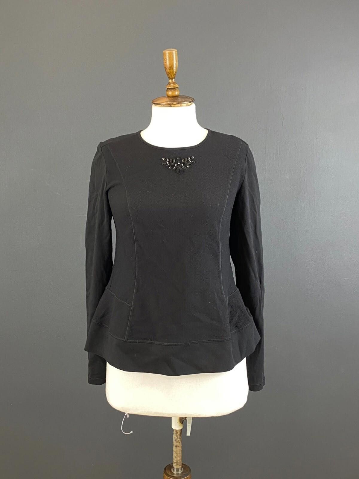 Errolson Hugh High Use by Claire Campbell Black Top Blouse Sz I 44 / USA 8 Size M / US 6-8 / IT 42-44 - 1 Thumbnail