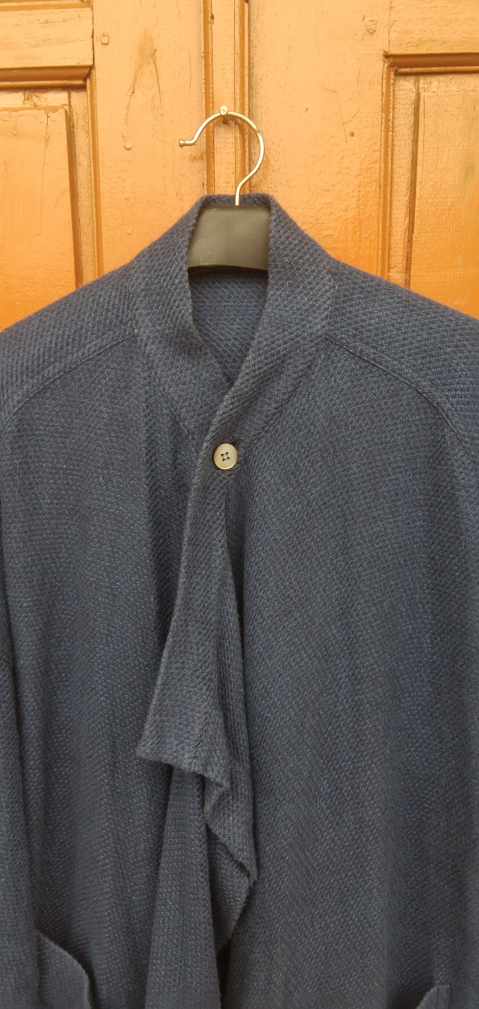 Designer × Issey Miyake Plantation long cardi blu sweater Size M / US 6-8 / IT 42-44 - 2 Thumbnail