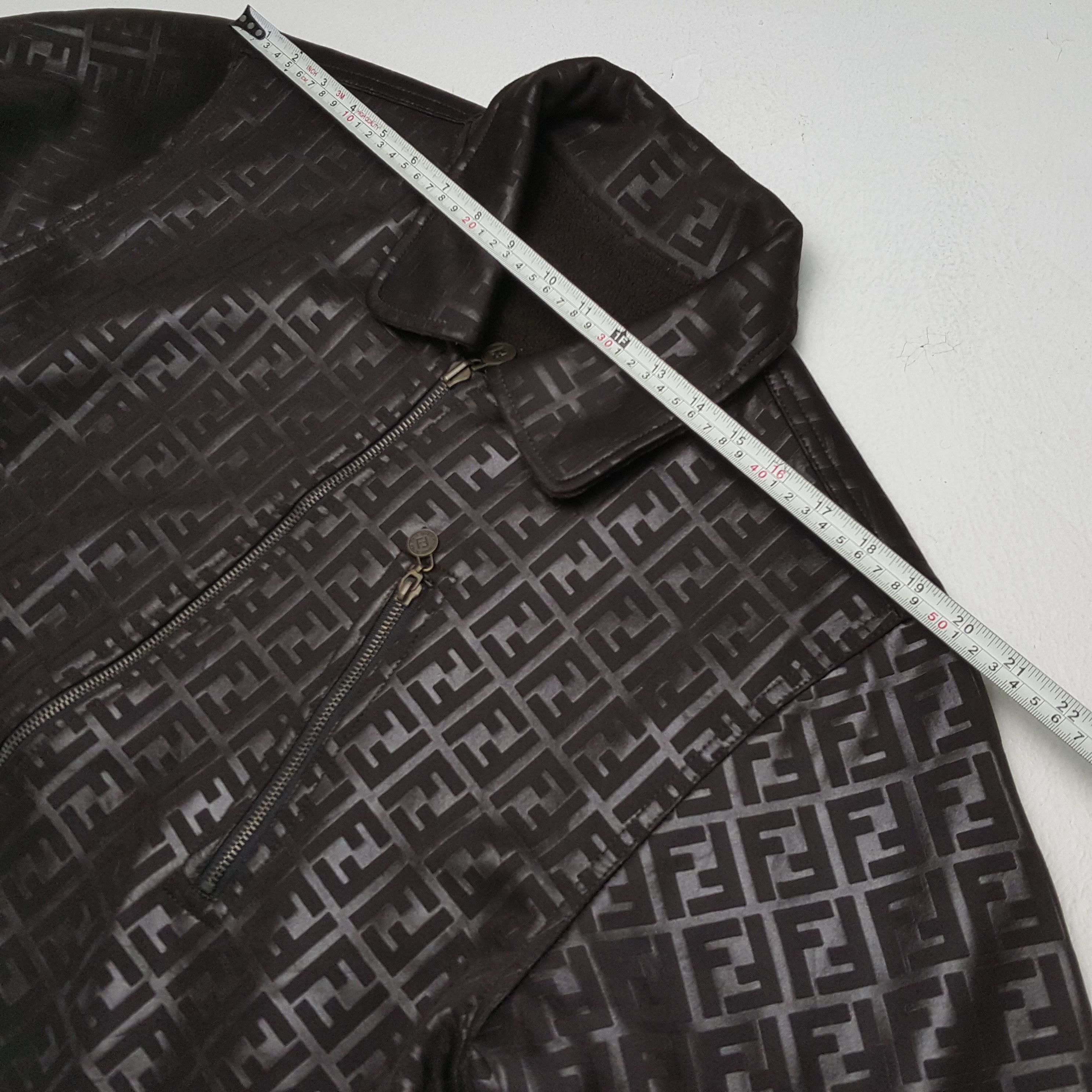 Fendi Vintage FENDI Italian Brand Reversible Monogram Style Jacket Size US L / EU 52-54 / 3 - 7 Thumbnail