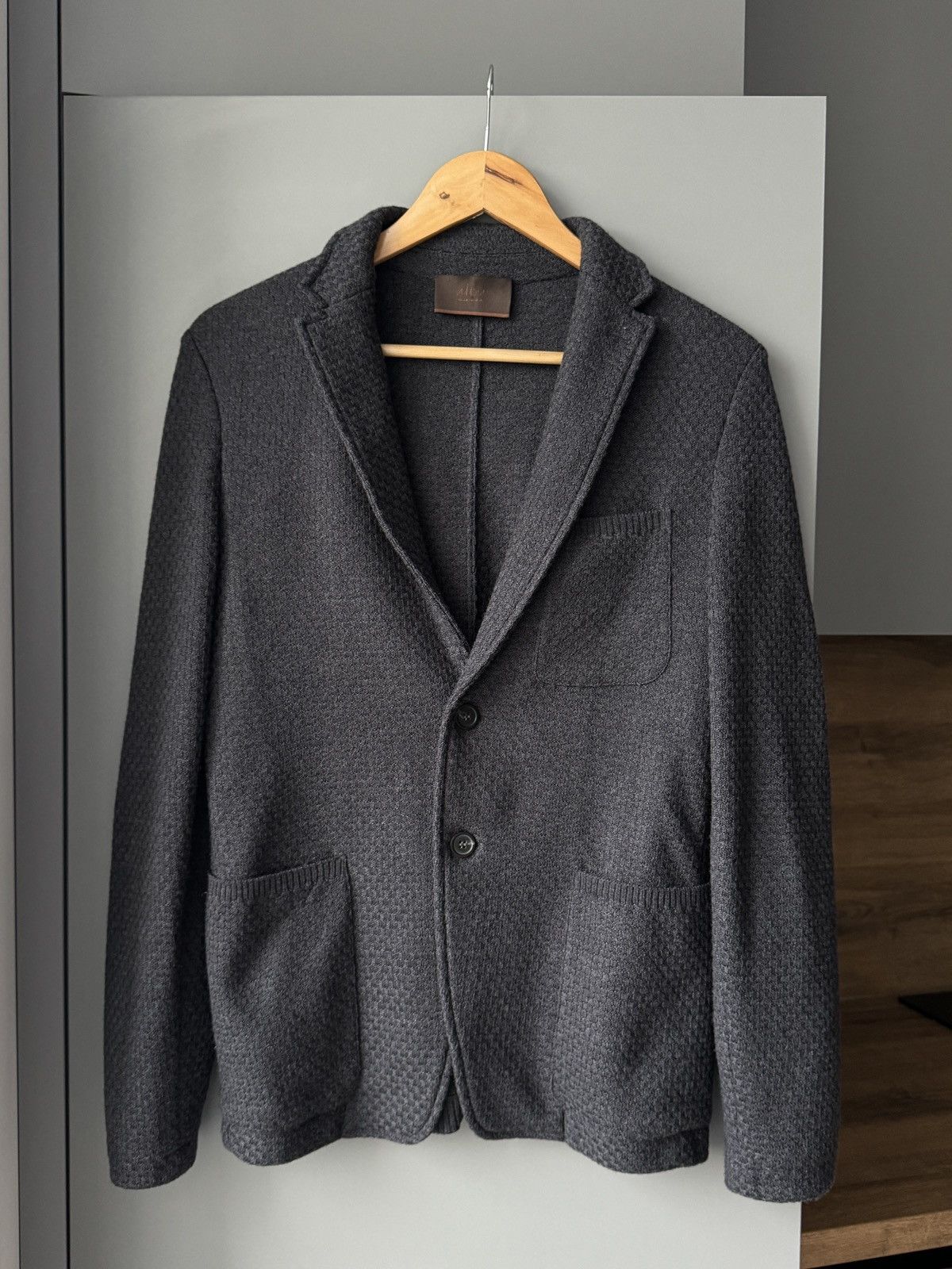 Altea Altea Dark Grey Woolen Blazer Size 36S - 1 Thumbnail