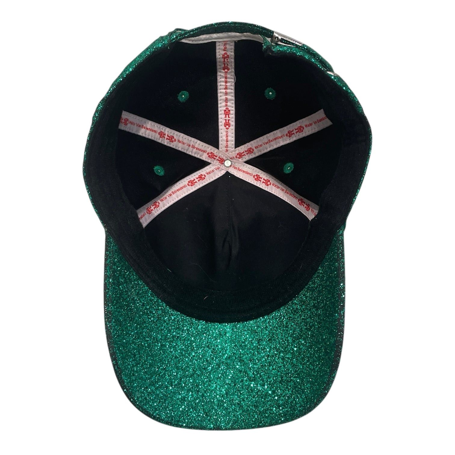 W&LT W.&L.T. Walter Van Beirendonck Green Glitter Hat Size ONE SIZE - 3 Thumbnail