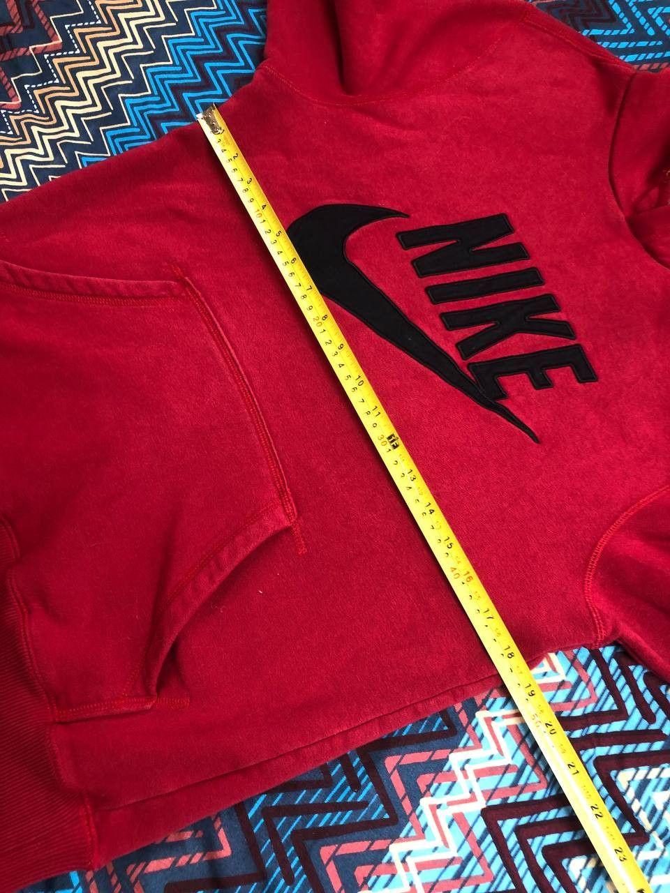 Nike Vintage 2000s Nike Hoodie Big Logo Swoosh Embroidery Red Size US S / EU 44-46 / 1 - 5 Thumbnail