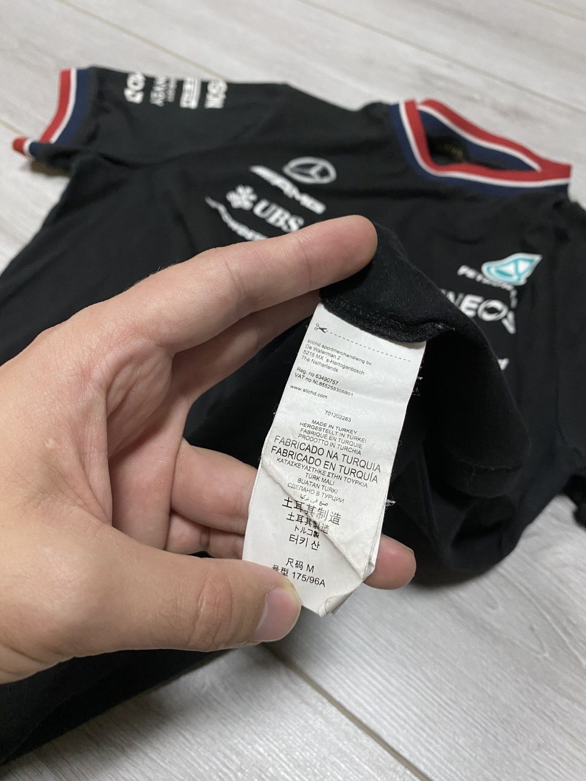 Mercedes-Benz Mercedes AMG Petronas Hilfiger Pirelli t-shirt big logo Size US M / EU 48-50 / 2 - 5 Thumbnail