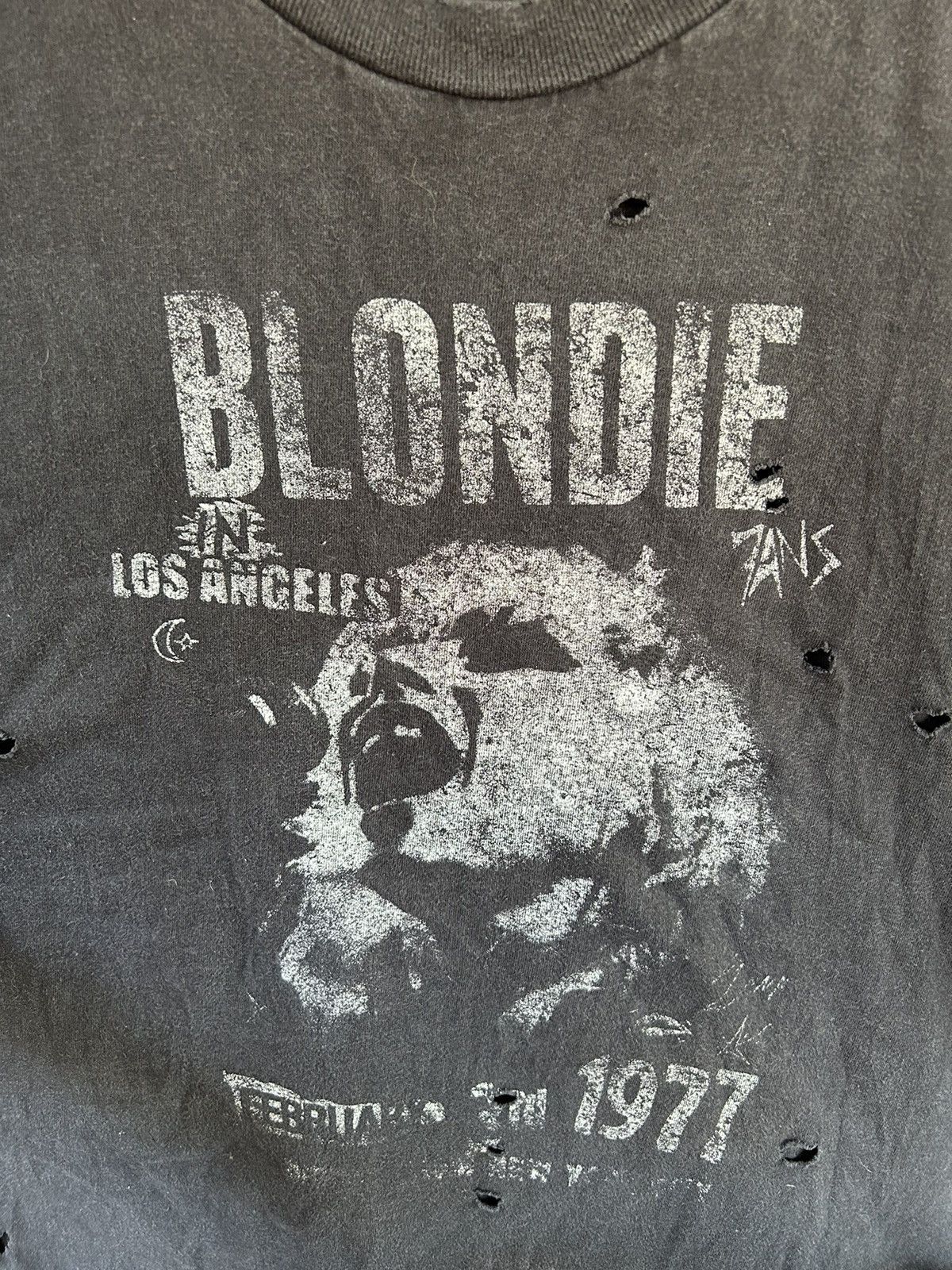 Band Tees 💥 BLONDIE DISTRESSED TEES Size US XL / EU 56 / 4 - 8 Thumbnail