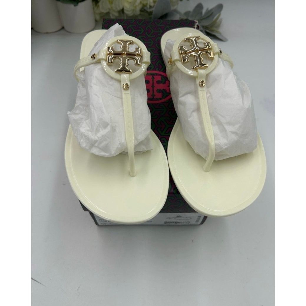 Tory Burch Women's TORY BURCH thong jelly sandals, size 11 Size US 11 / IT 41 - 5 Thumbnail