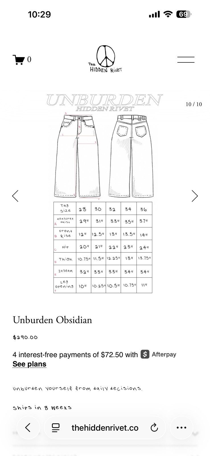 Other Hidden rivet jean Size US 30 / EU 46 - 4 Thumbnail