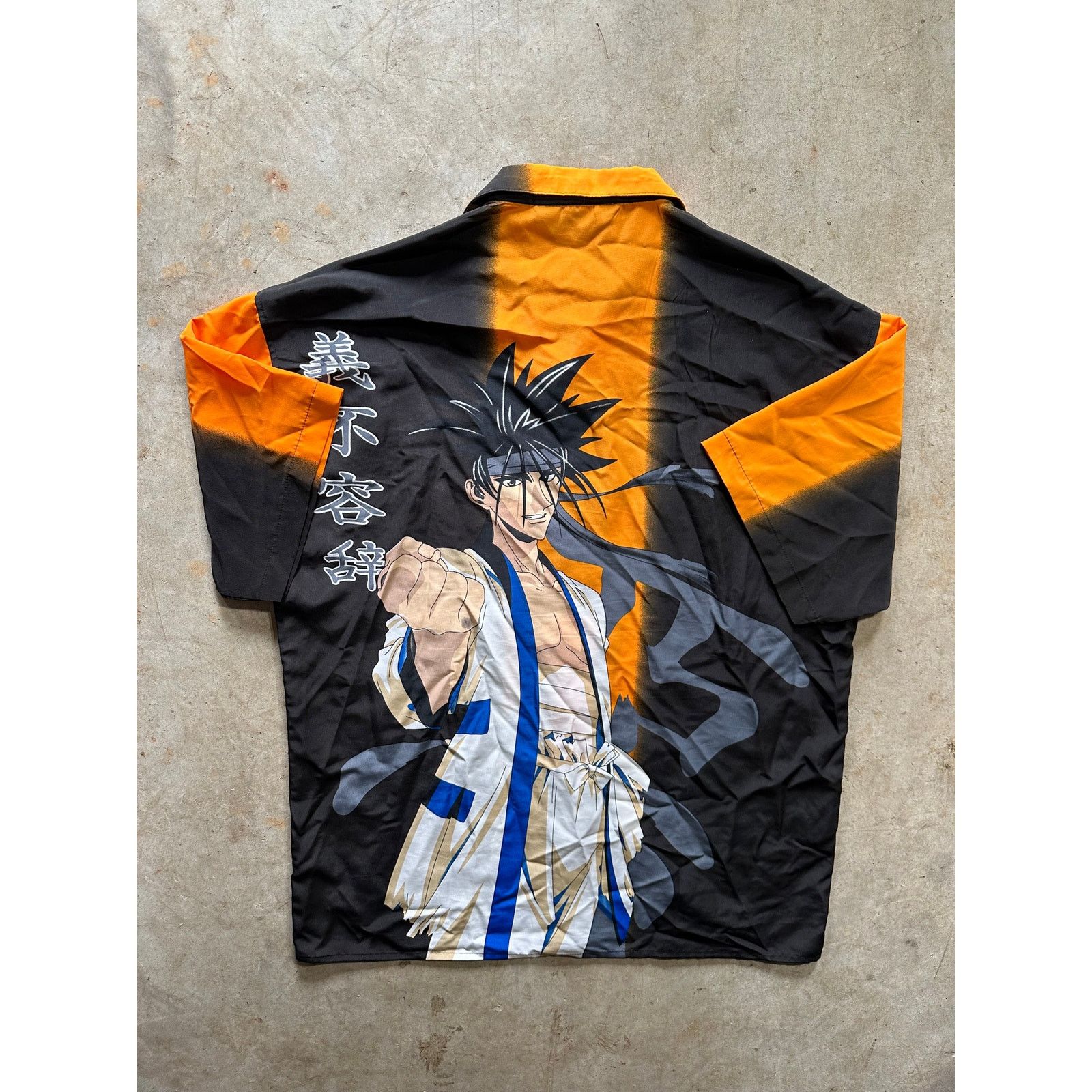 Vintage Vintage Million Guy Anime Button Up Polo Shirt XL Size US XL / EU 56 / 4 - 2 Thumbnail