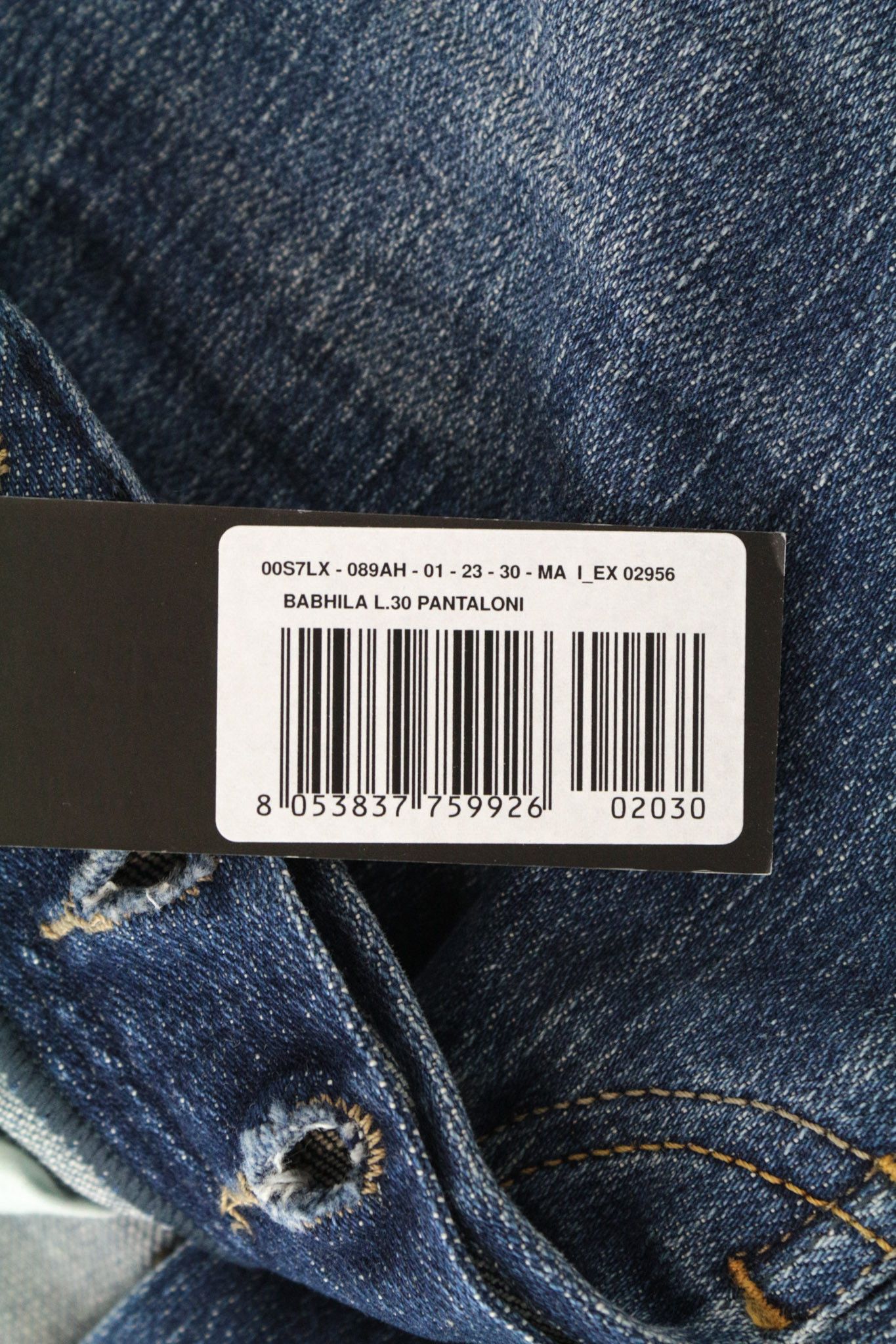 Diesel BABHILA 089AH W32/L30 Blue Stretch Jeans 69371 Size 32" / US 10 / IT 46 - 11 Thumbnail
