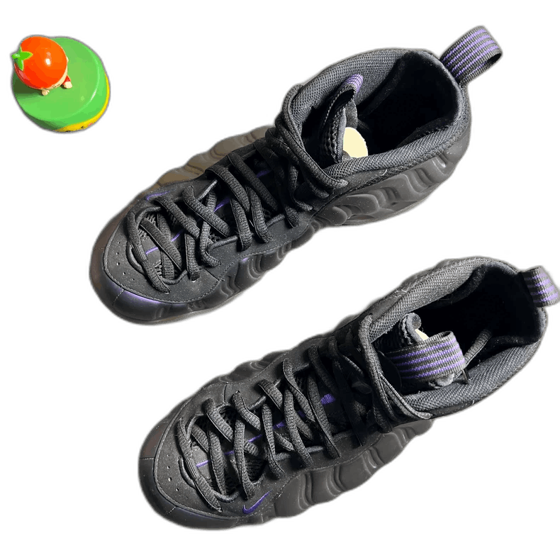 Balenciaga Black Foamposite Sneakers with Purple Accents Size US 15 / EU 48 - 1 Thumbnail