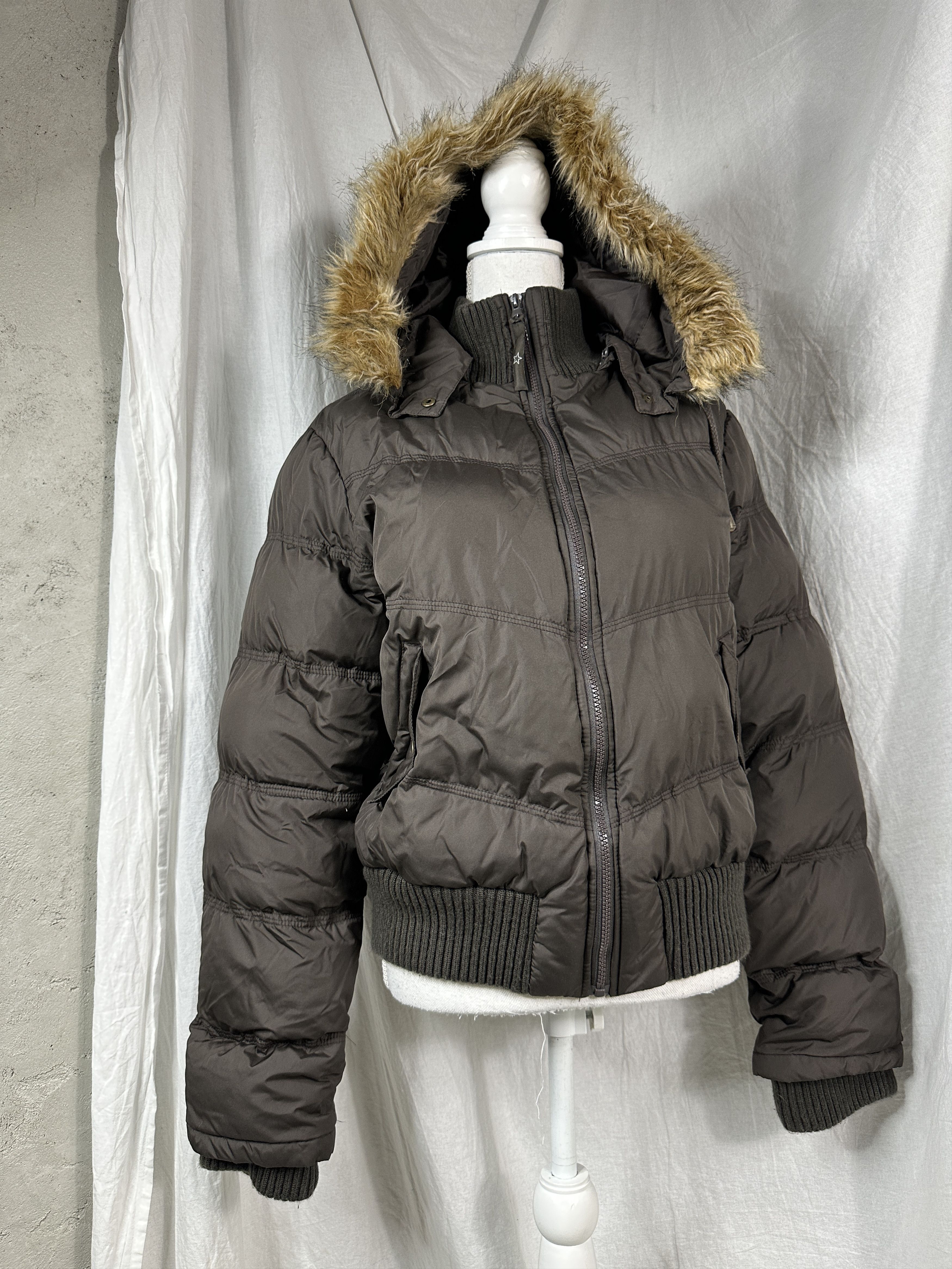 Vintage Women's Bomber Jacket Faux Fur Vintage Size L / US 10 / IT 46 - 5 Thumbnail