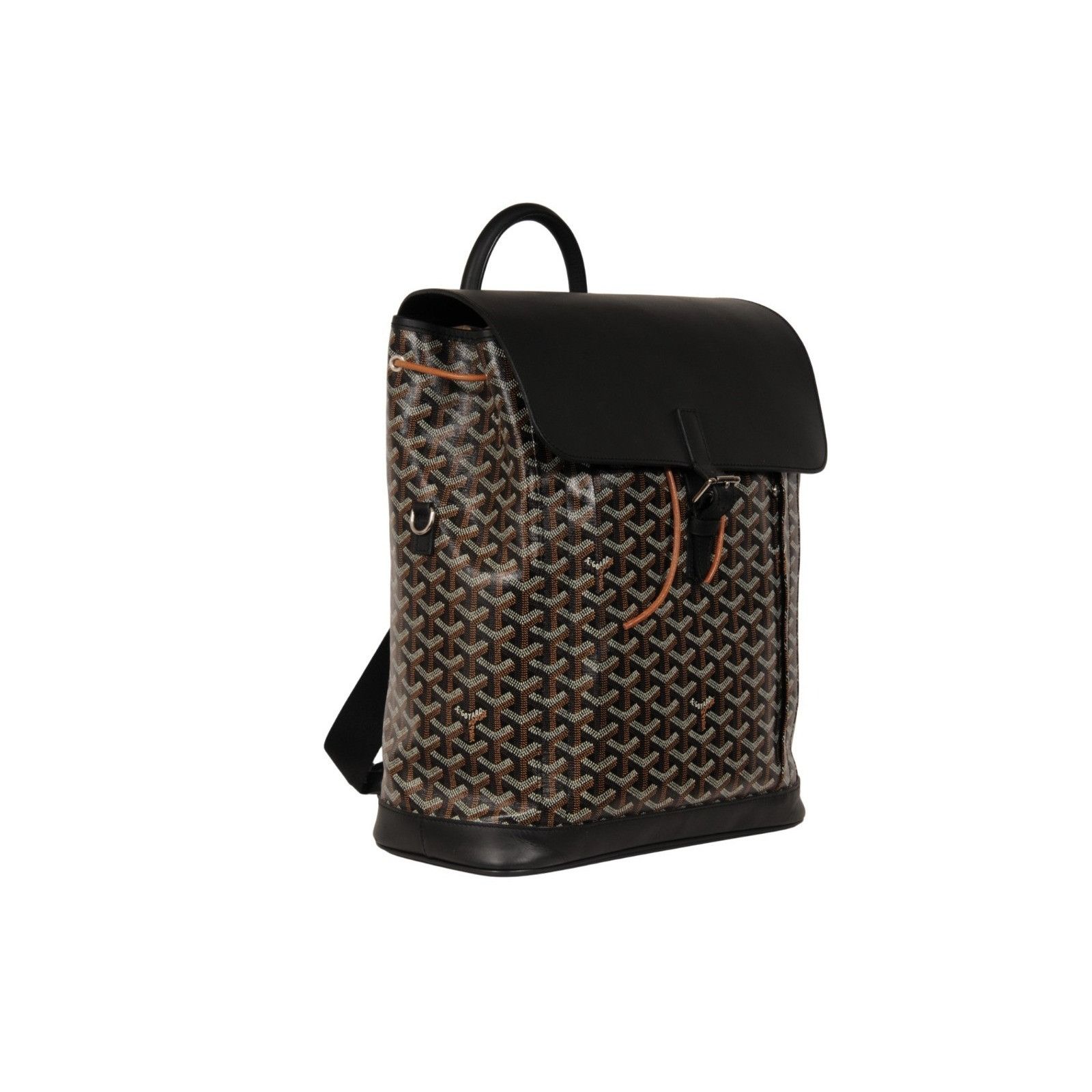 Goyard Alpin MM Backpack Black Leather Drawstring Strap Size ONE SIZE - 9 Thumbnail