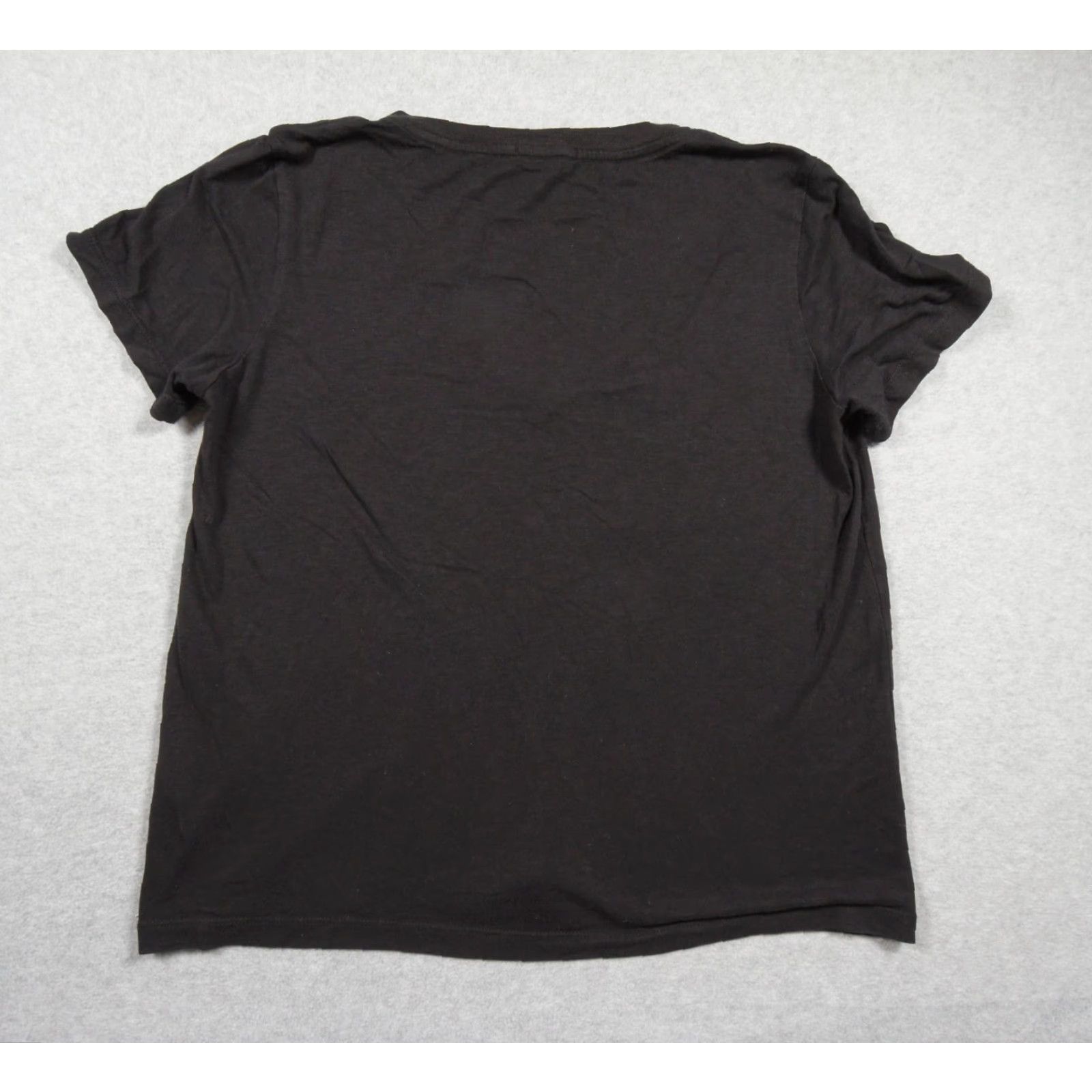 Marine Layer Marine Layer T-Shirt Womens XS Black V-Neck Relaxed Oversized Tee - Casual All Seasons Size XS / US 0-2 / IT 36-38 - 7 Thumbnail