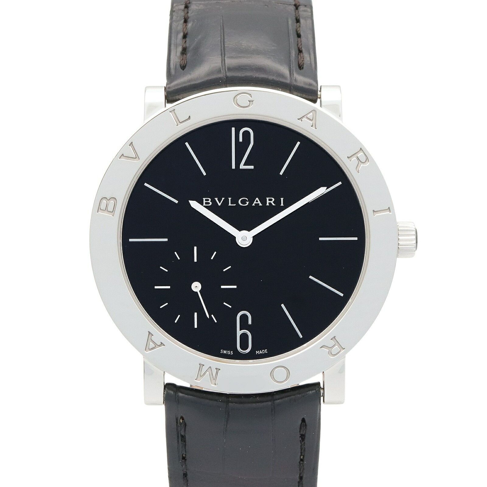 Bvlgari Bvlgari Bvlgari Bvlgari Roma Finissimo Stainless Steel Leather Mens Watch Metal Other BB41SXTRO DUTY FREE for USA Size ONE SIZE - 1 Thumbnail