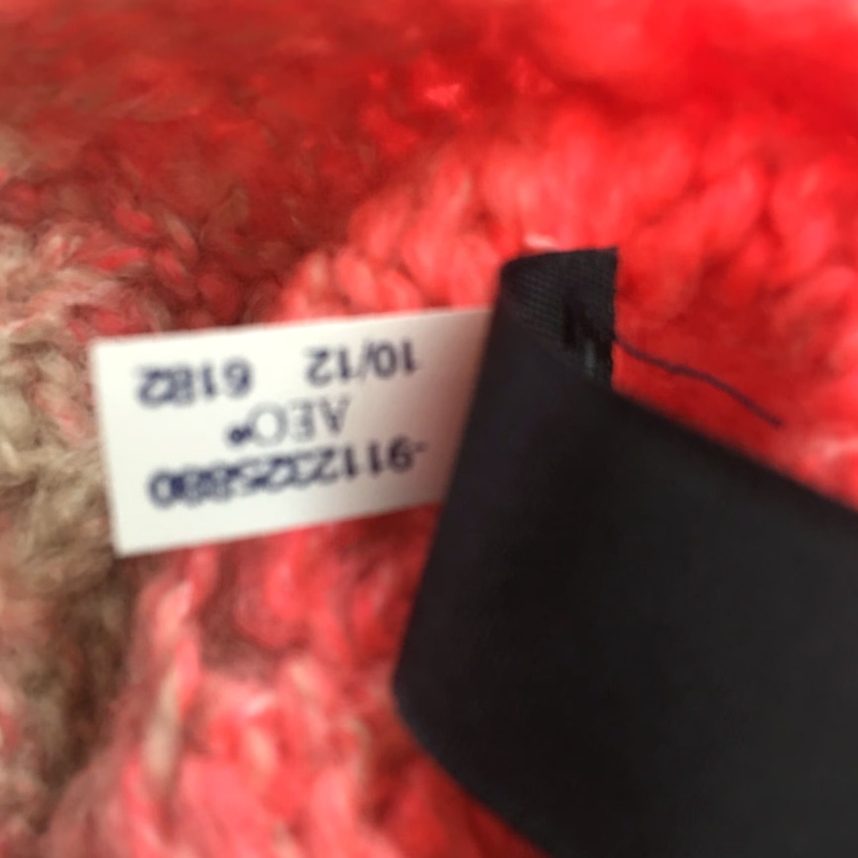 American Eagle Outfitters VINTAGE American Eagle Outfitters Pink Tan Knit Scarf 16X28 Fall Winter Womens Size ONE SIZE - 6 Thumbnail