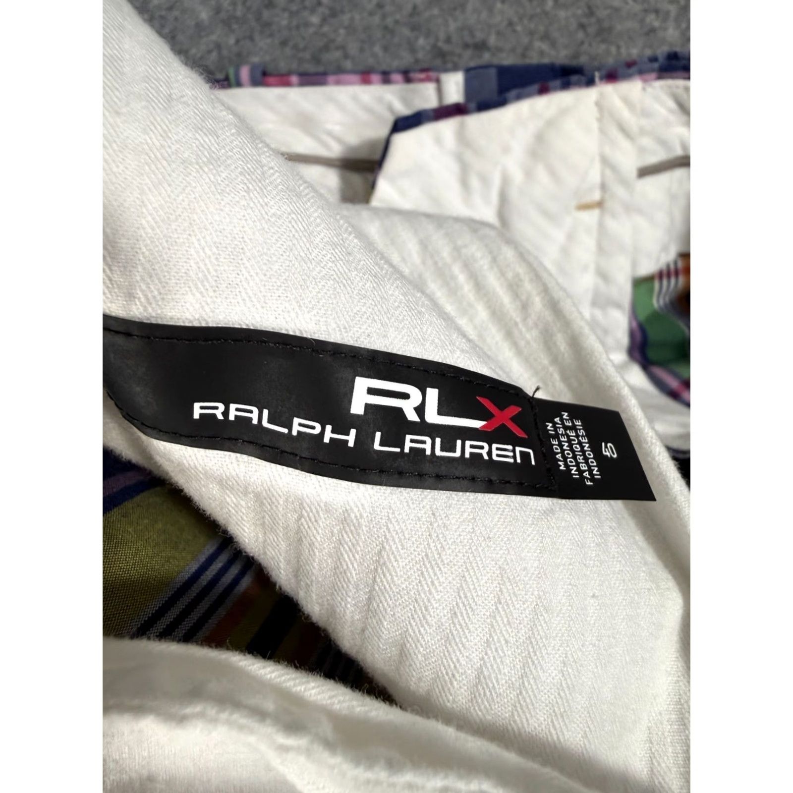 RLX Ralph Lauren Ralph Lauren RLX Shorts Mens 40 Multicolor Plaid Flat Front Performance Golf Chino Size US 40 / EU 56 - 6 Thumbnail