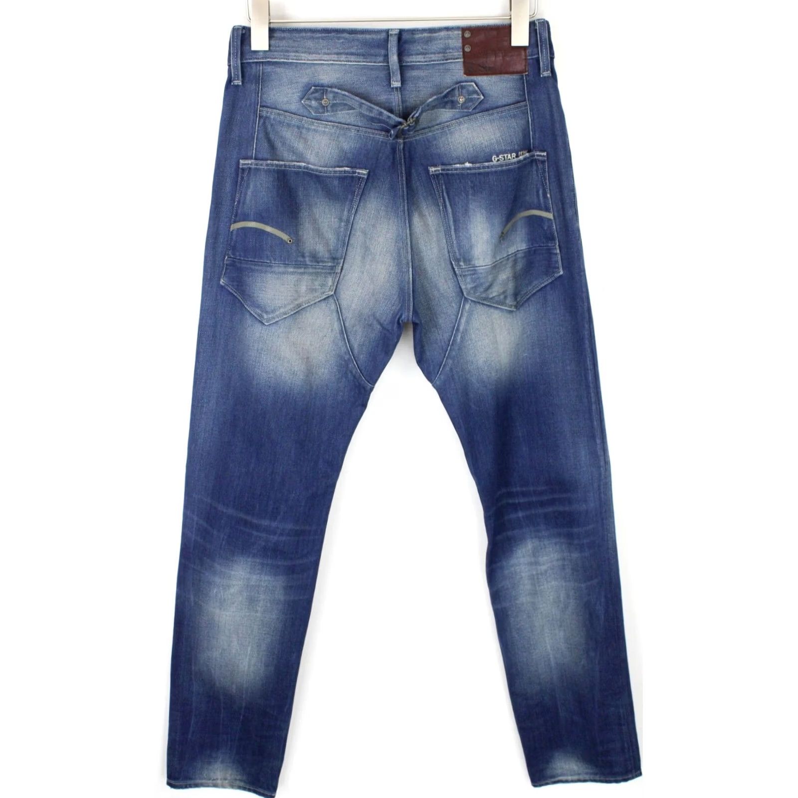 G-Star G-STAR Blades Tapered Jeans Men W31/L34 Button Fly Faded Whiskers Denim Size US 31 - 2 Thumbnail