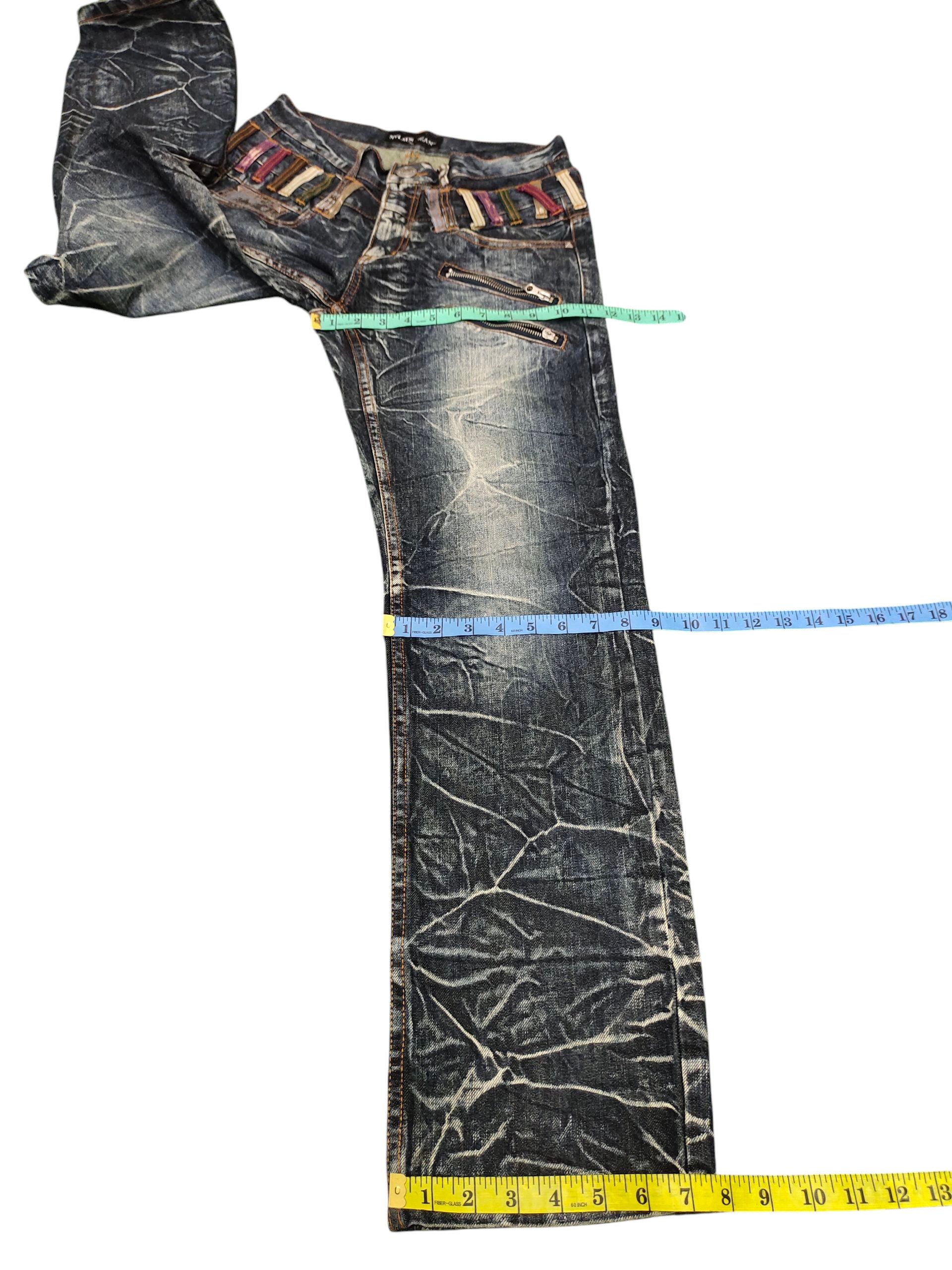 Undercover Japanese Brand Nylaus Double Waist Studded Denim Jeans Size US 31 - 16 Thumbnail
